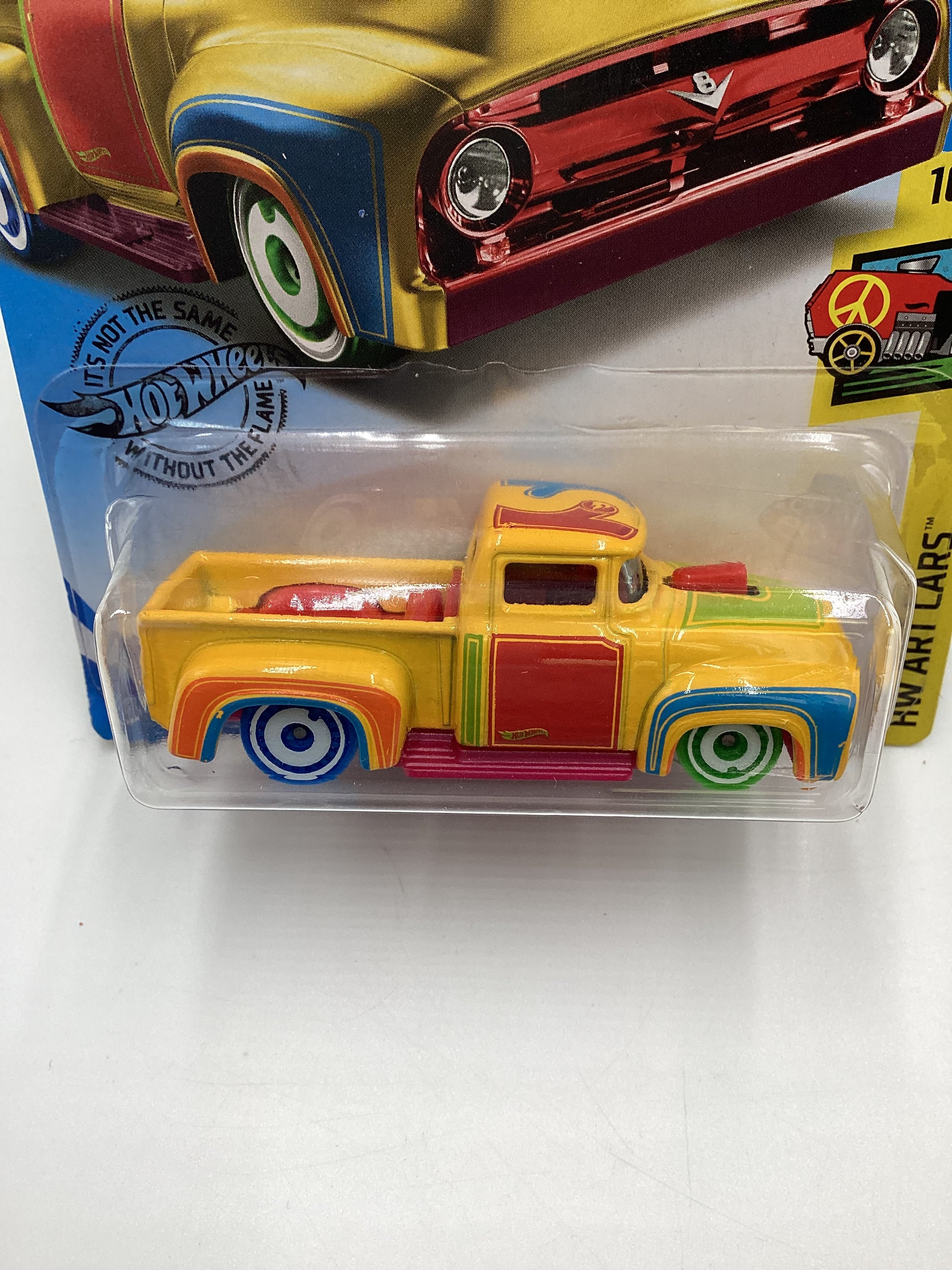 2020 HOT WHEELS TREASURE HUNT #176 Custom 56 Ford Truck Yellow 277B - Image 2