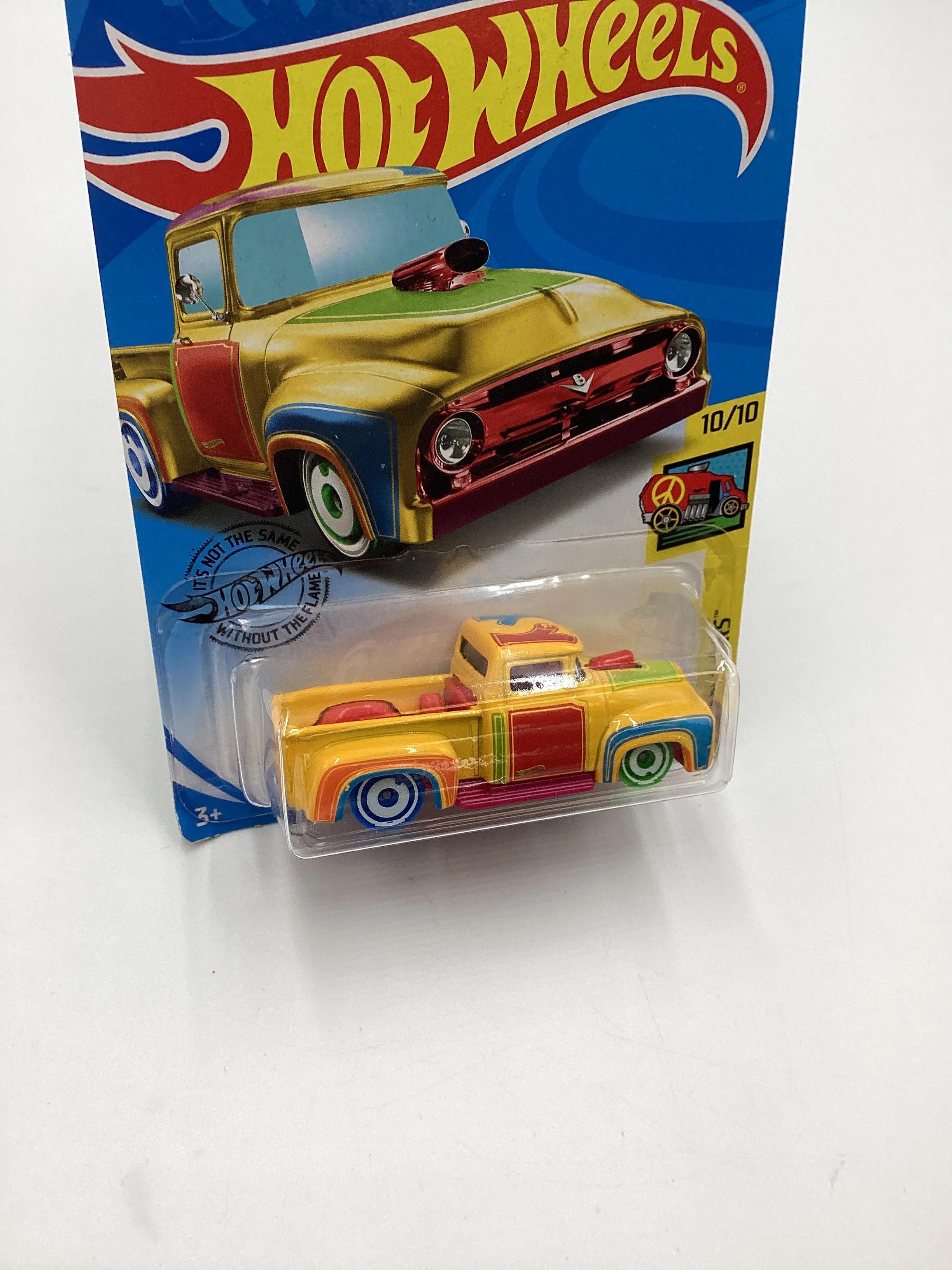 2020 HOT WHEELS TREASURE HUNT #176 Custom 56 Ford Truck Yellow 277B - Image 4