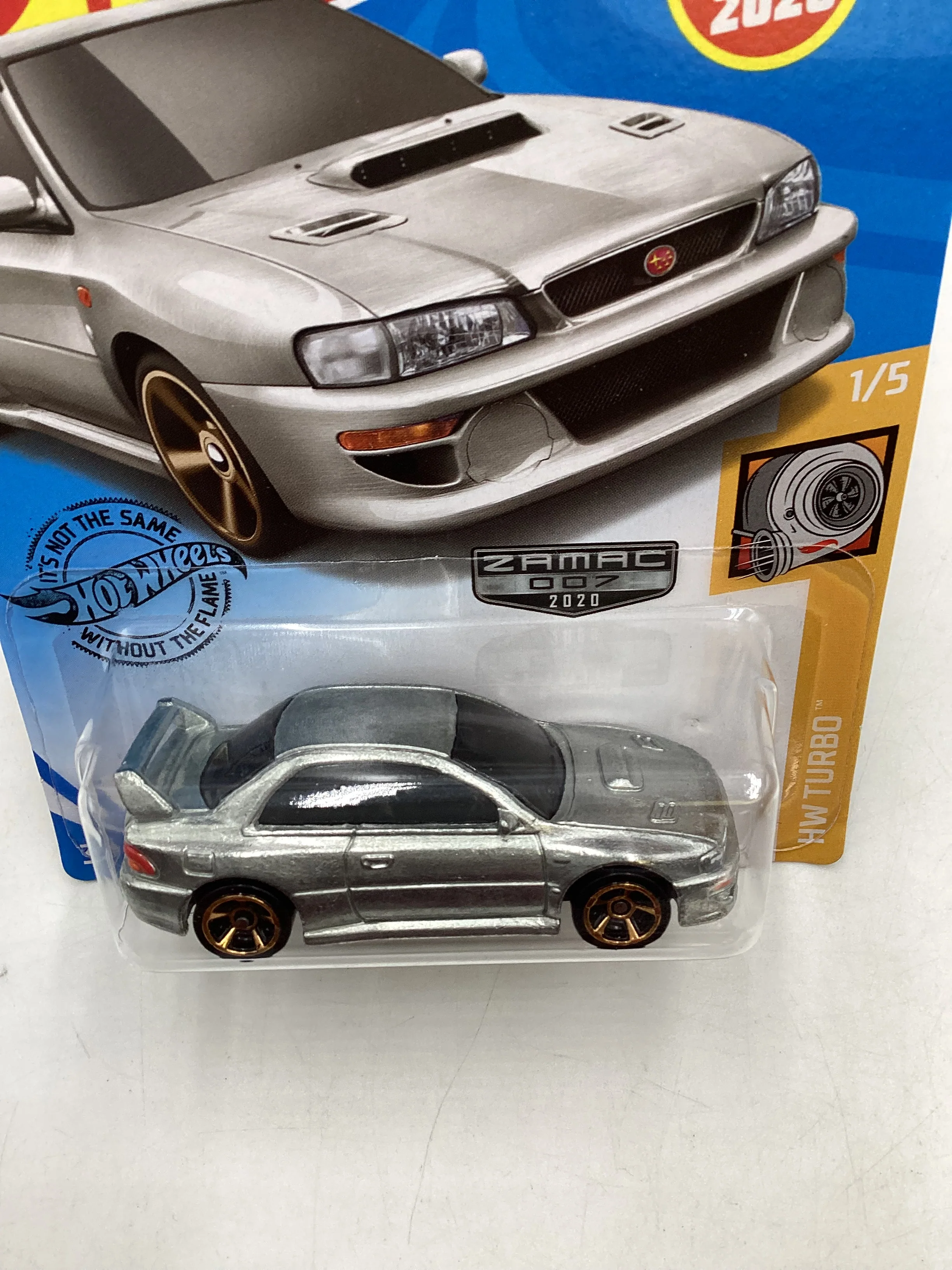 2020 Hot wheels Zamac 007 #23 *Cracked Blister* 98 Subaru Impreza 22B STI-version 148A - Image 5