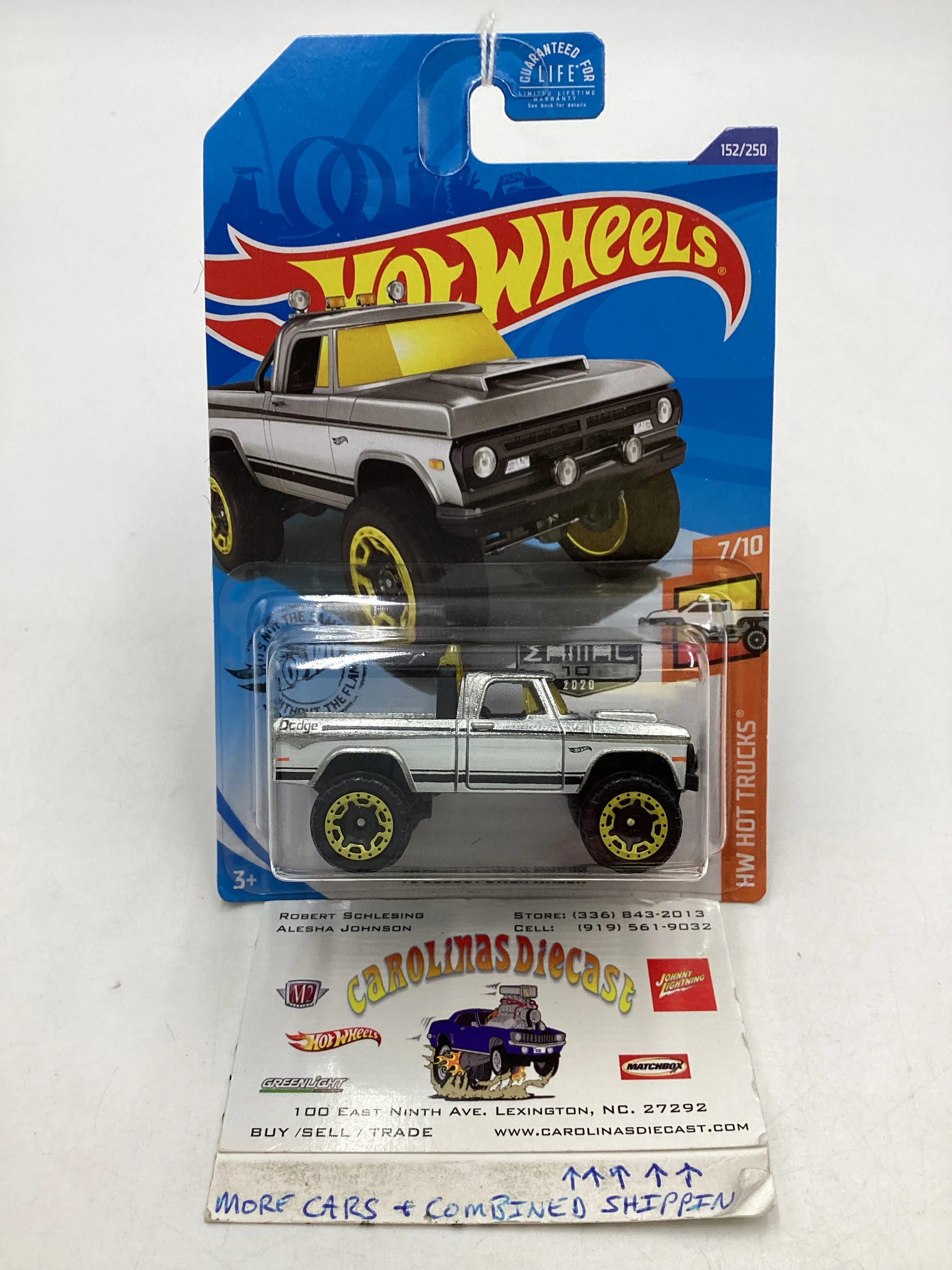2020 Hot wheels Zamac 010 70 Dodge Power Wagon #152 144F