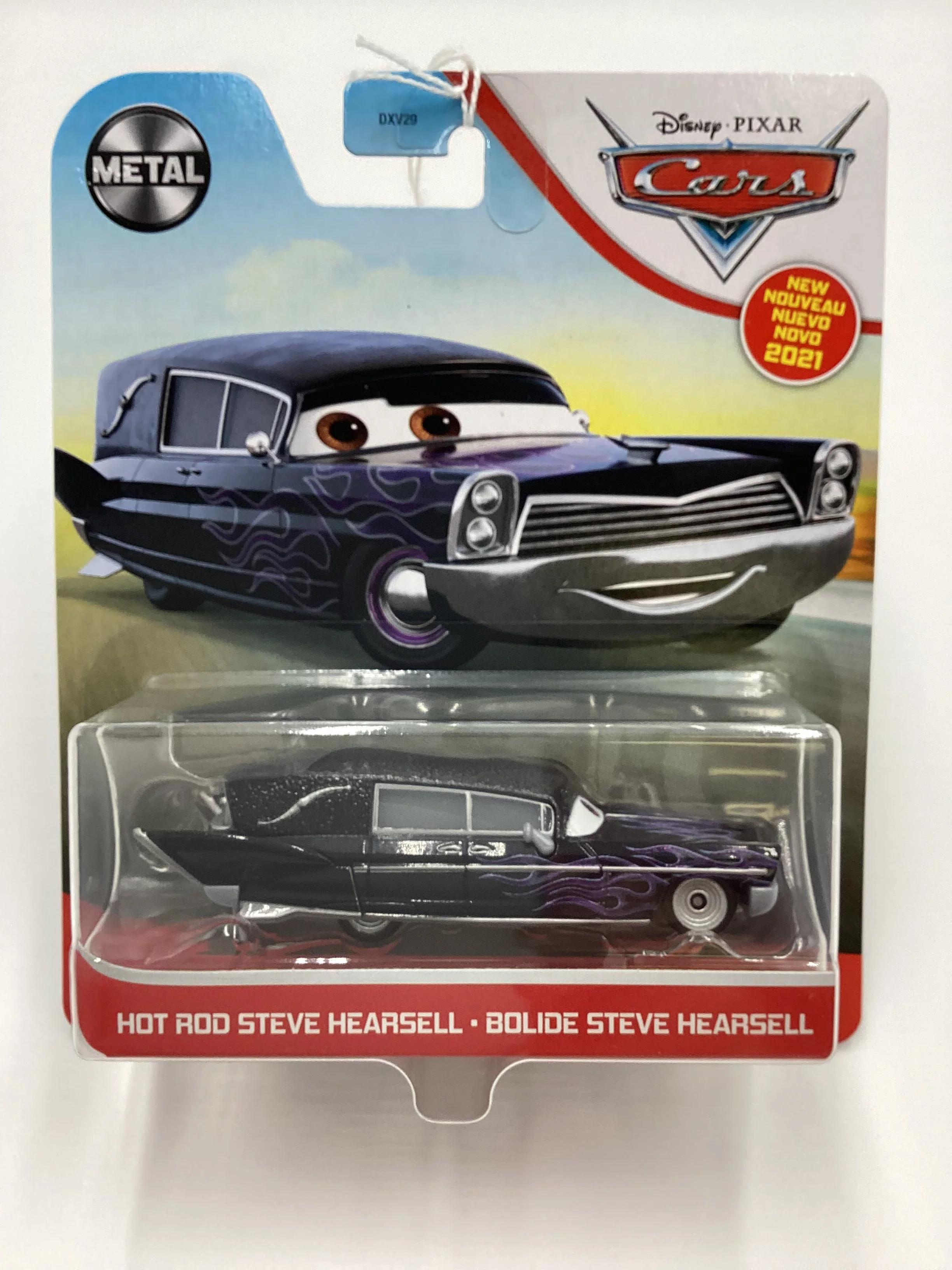 2021 Disney Pixar Cars Hot Rod Steve Hearsell Black 138B - Image 2