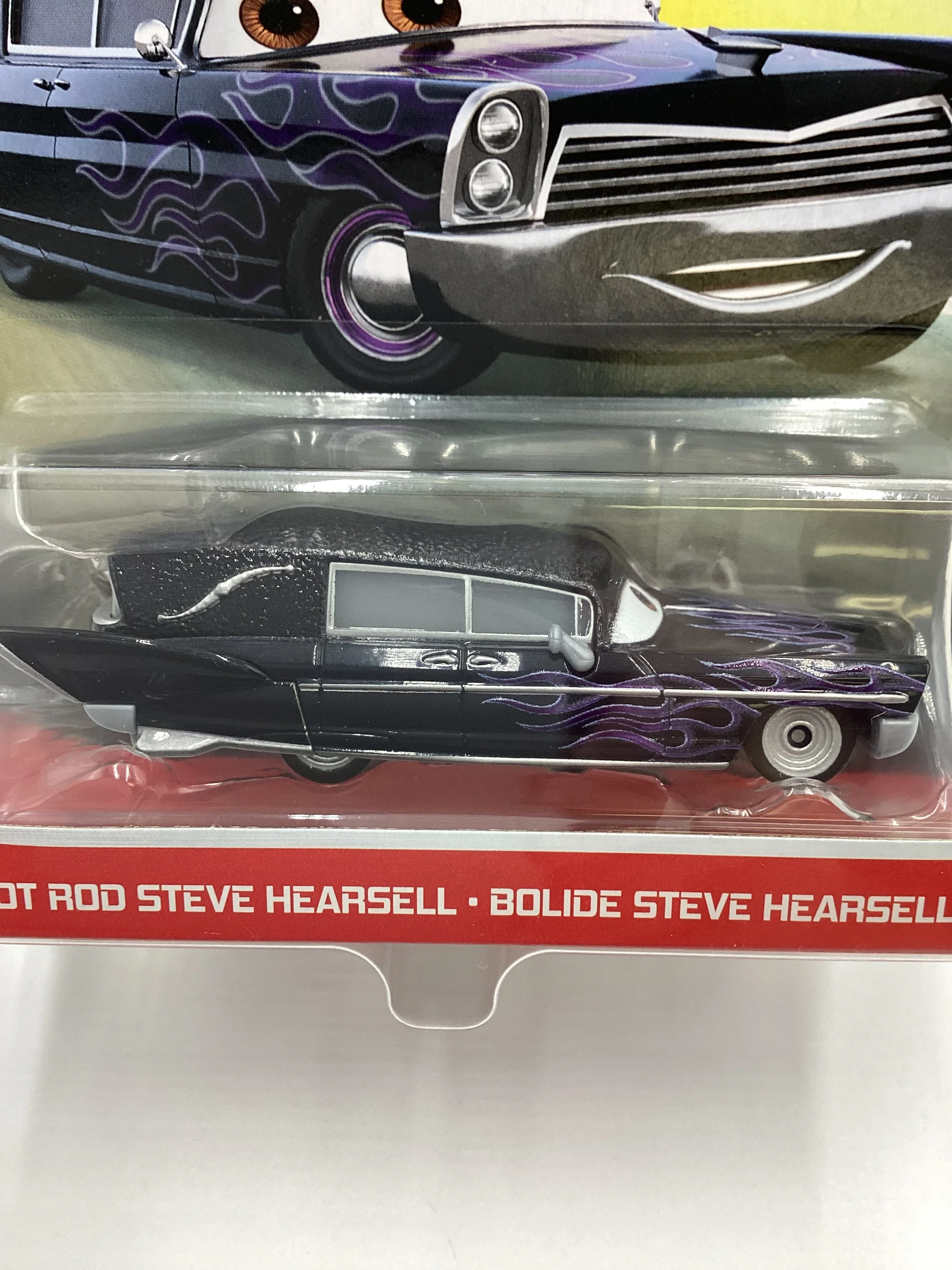 2021 Disney Pixar Cars Hot Rod Steve Hearsell Black 138B - Image 3