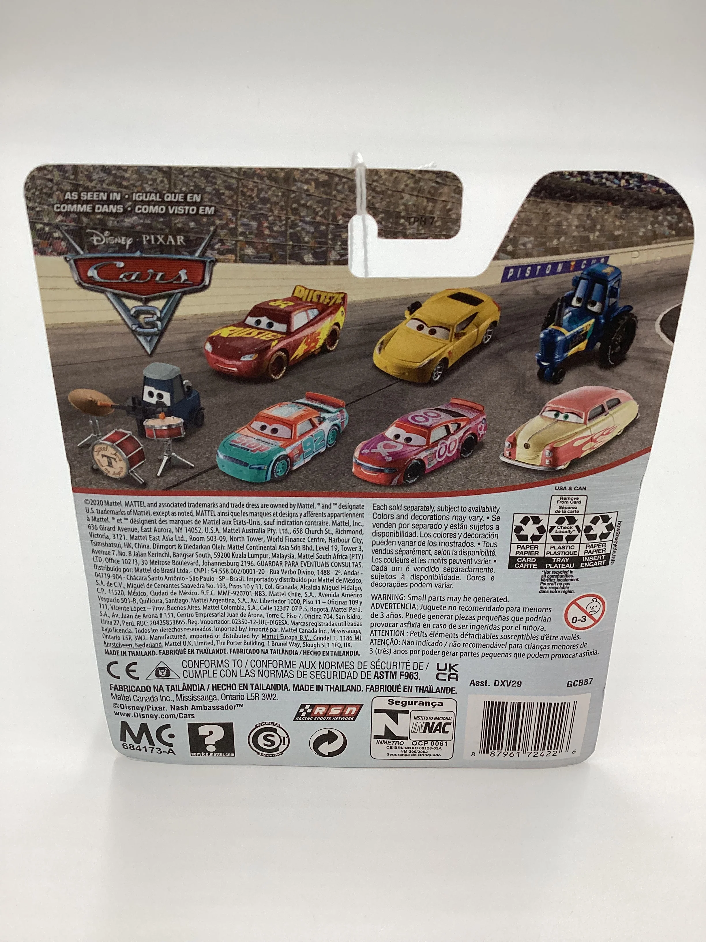 2021 Disney Pixar Cars Hot Rod Steve Hearsell Black 138B - Image 7