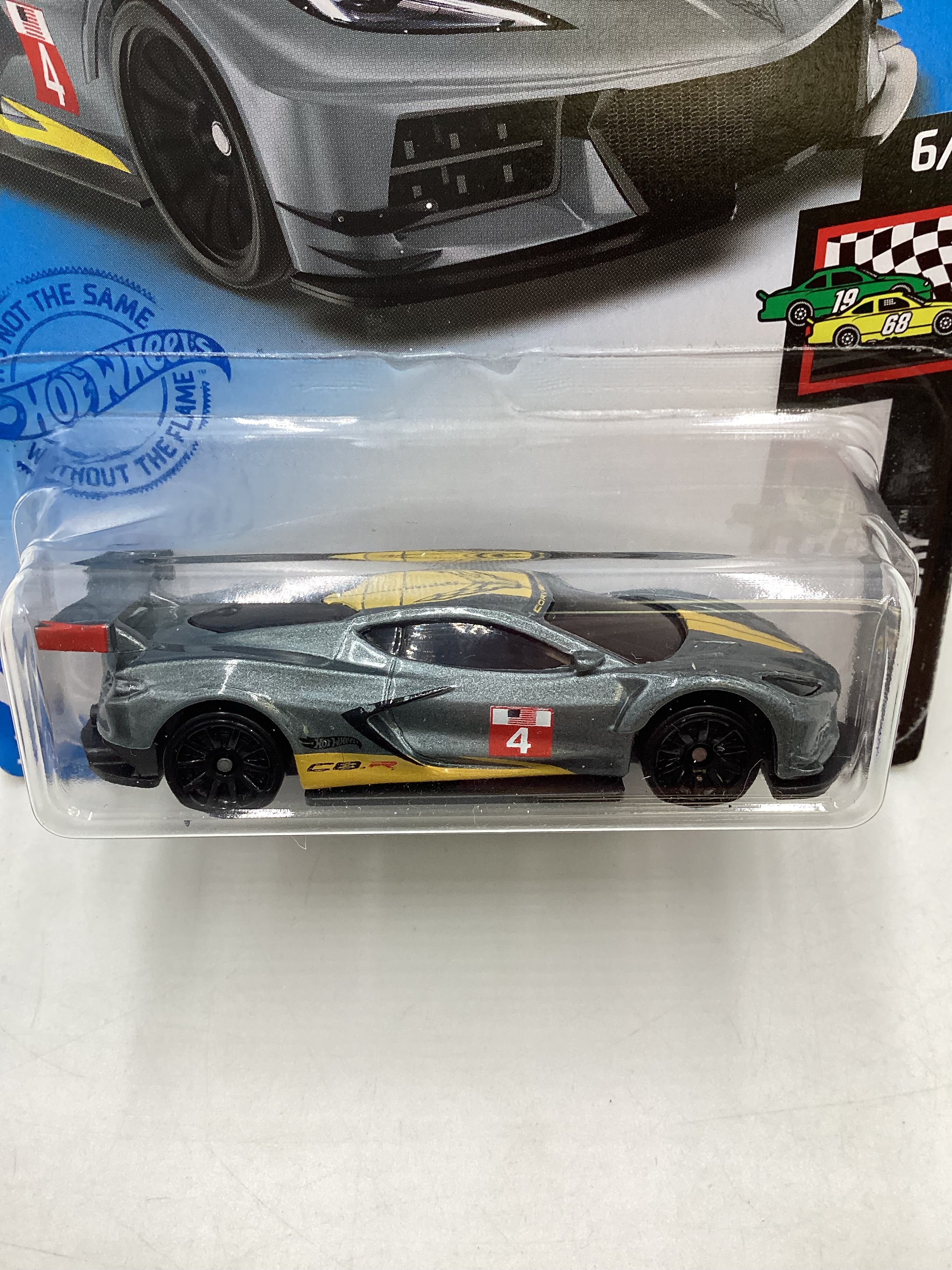 2021 Hot wheels #105 Corvette C8.R Grey 9A - Image 2
