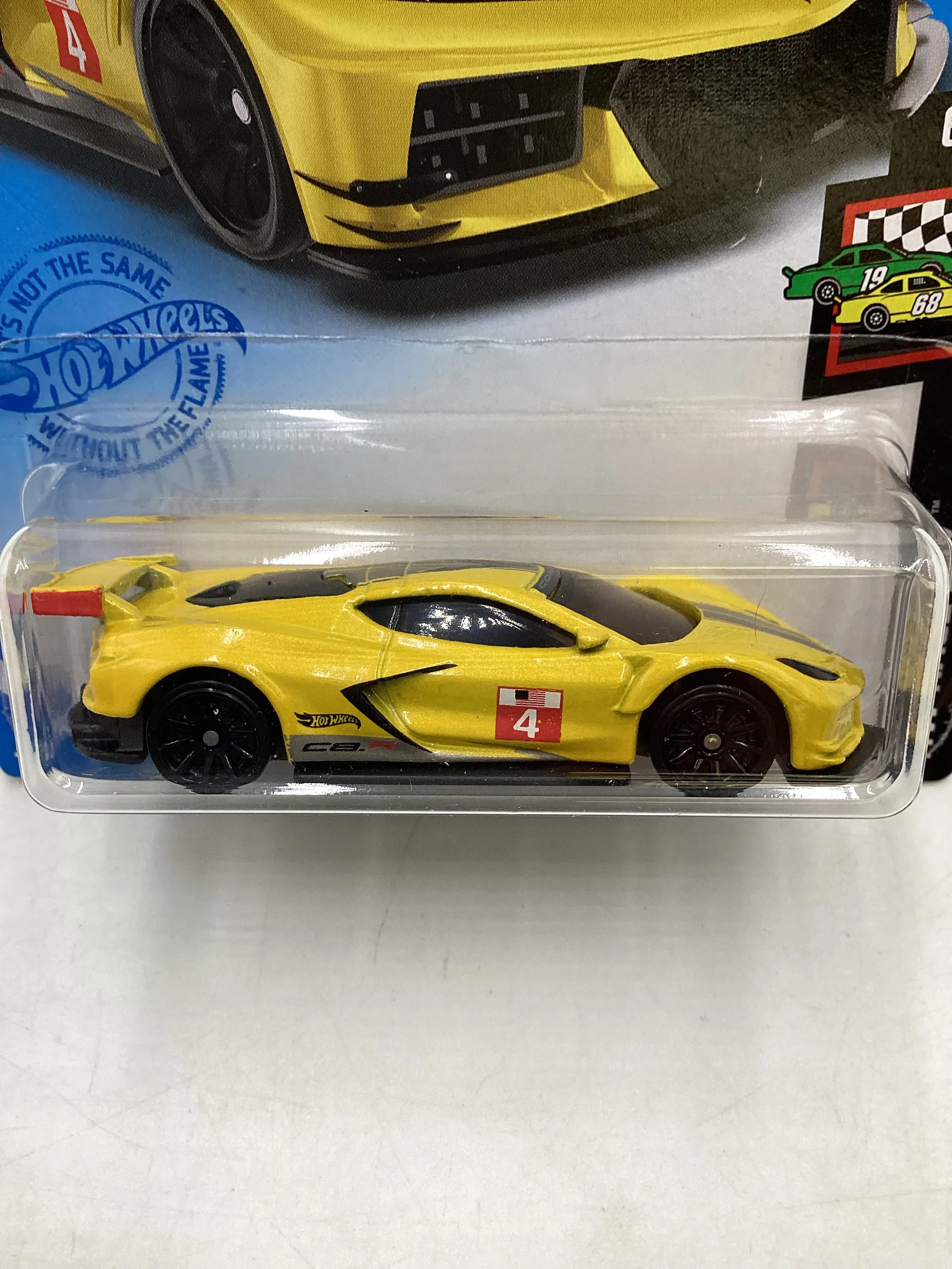 2021 Hot Wheels #105 Corvette C8.R Yellow 12H - Image 3