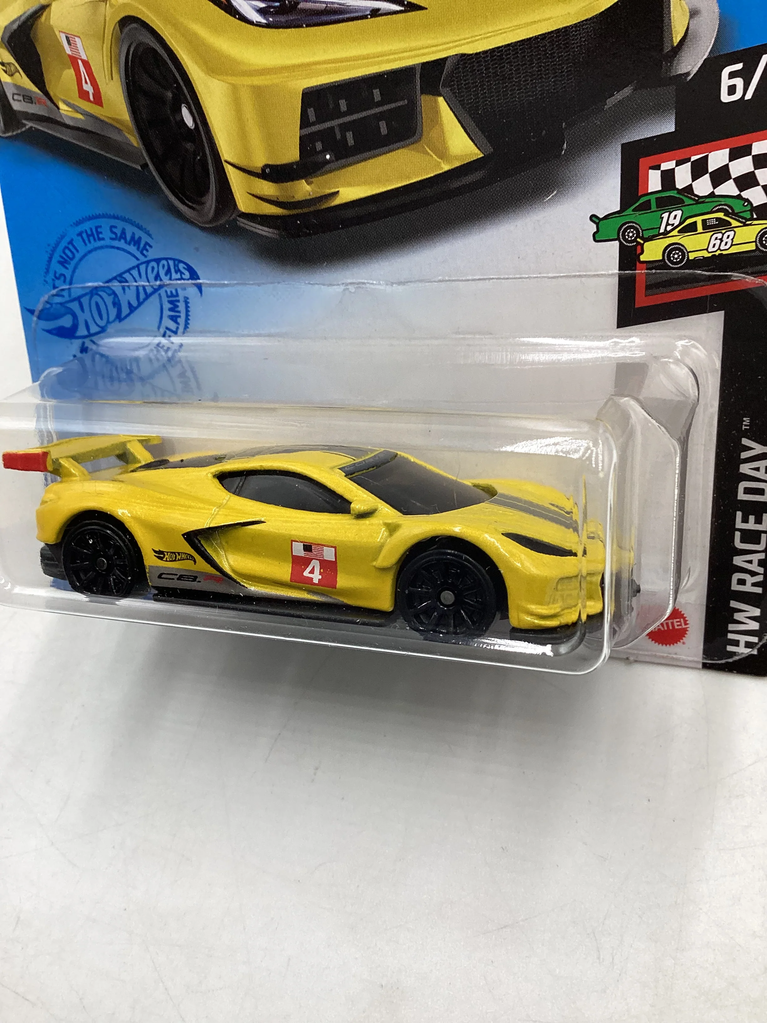 2021 Hot Wheels #105 Corvette C8.R Yellow 12H - Image 4