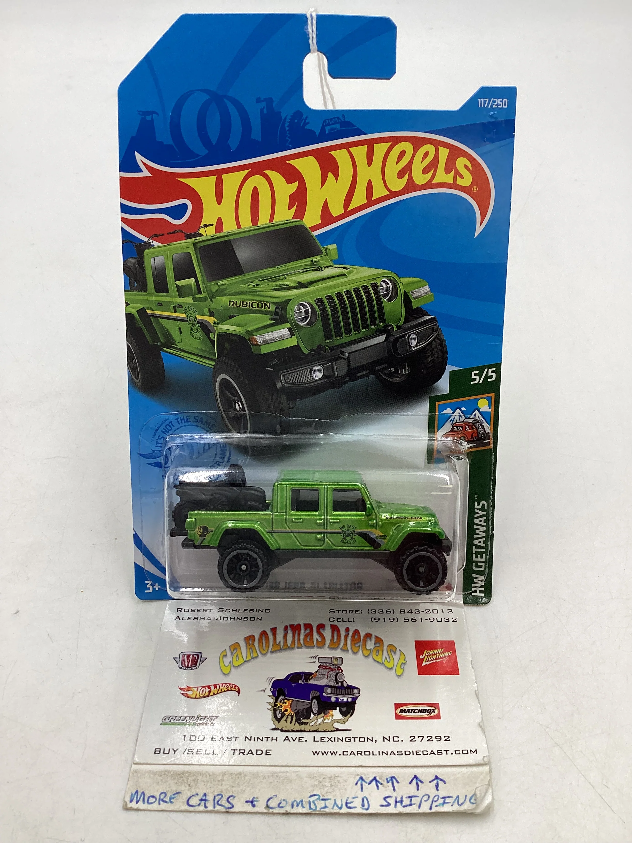 2021 Hot Wheels #117 20 Jeep Gladiator green see description 42D