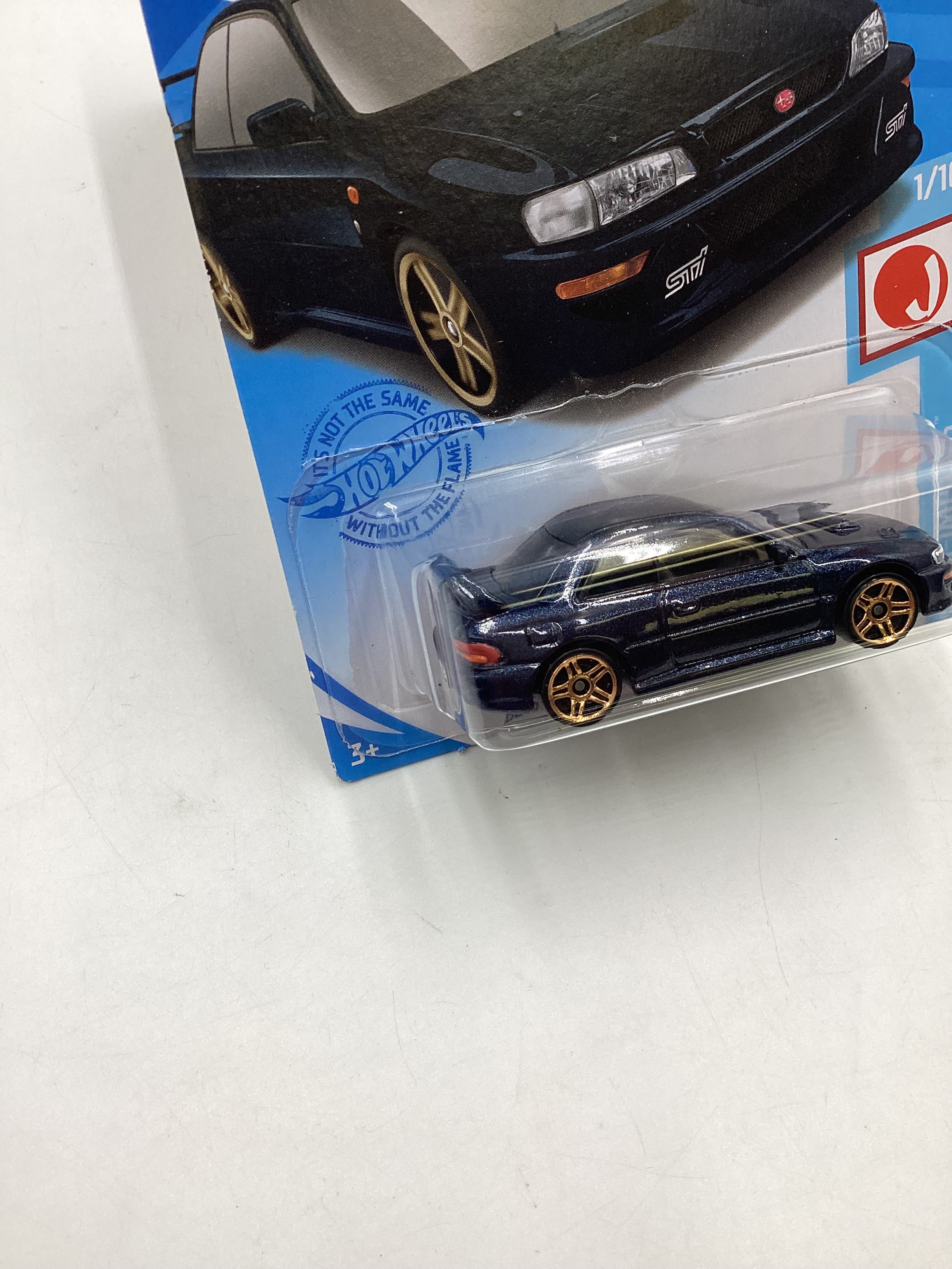 2021 hot wheels #124 *J Hook Crease* 98 Subaru Impreza 22B-STi version Dark Gray 89A - Image 5