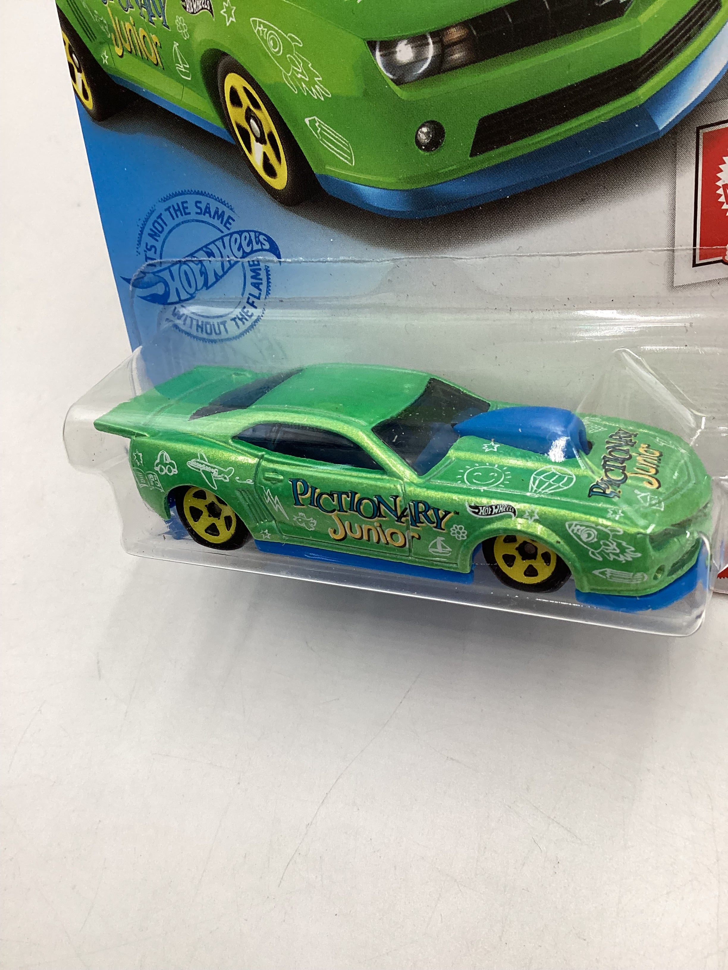 2021 Hot wheels #149 Kroger Exclusive Pictionary Green 10 Pro Stock Camaro 240G - Image 3