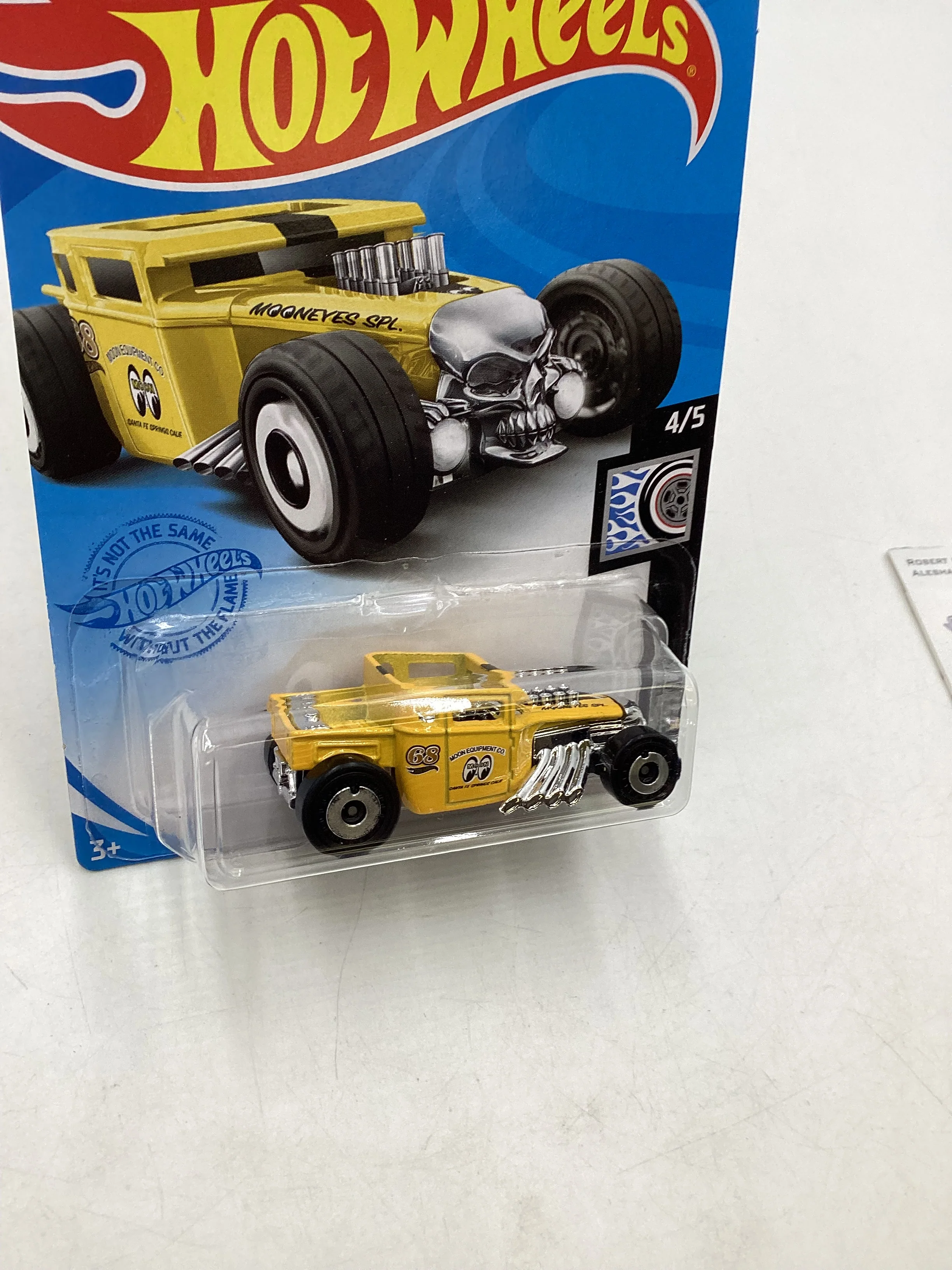 2021 hot wheels #161 Bone Shaker Yellow Mooneyes 53B - Image 4