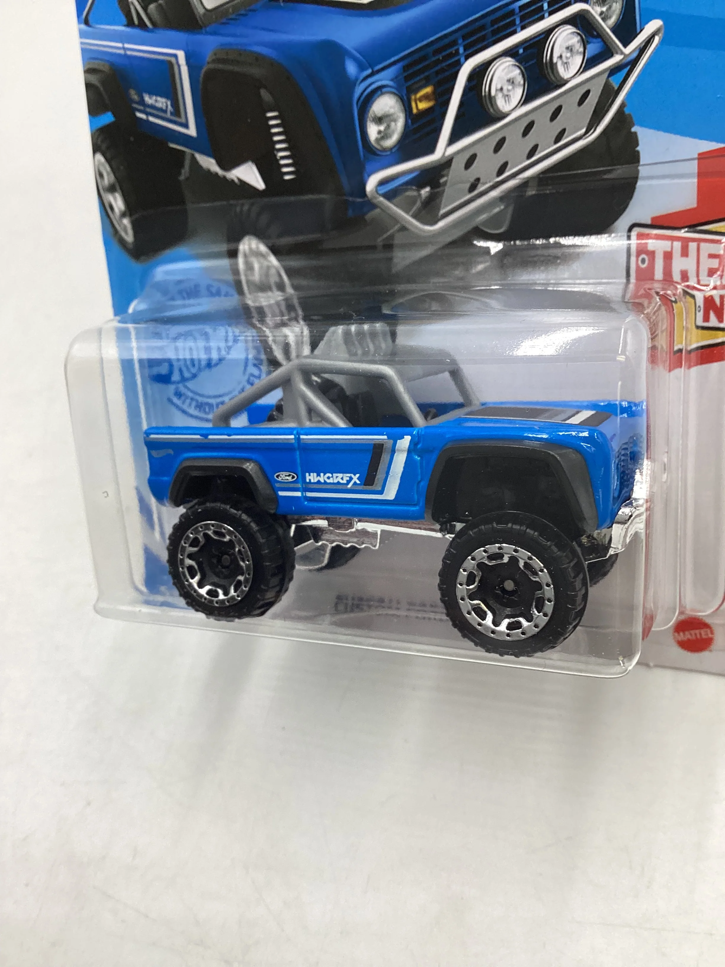 2021 Hot Wheels #163 Custom Ford Bronco Blue 35H - Image 4