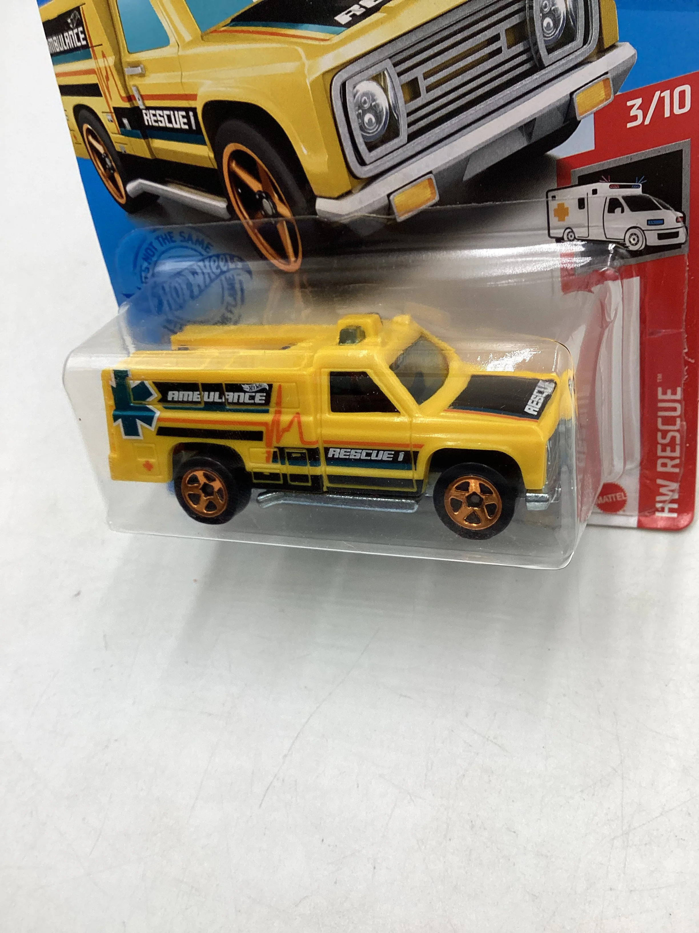 2021 Hot Wheels #206 Rapid Responder Yellow FF2 - Image 4