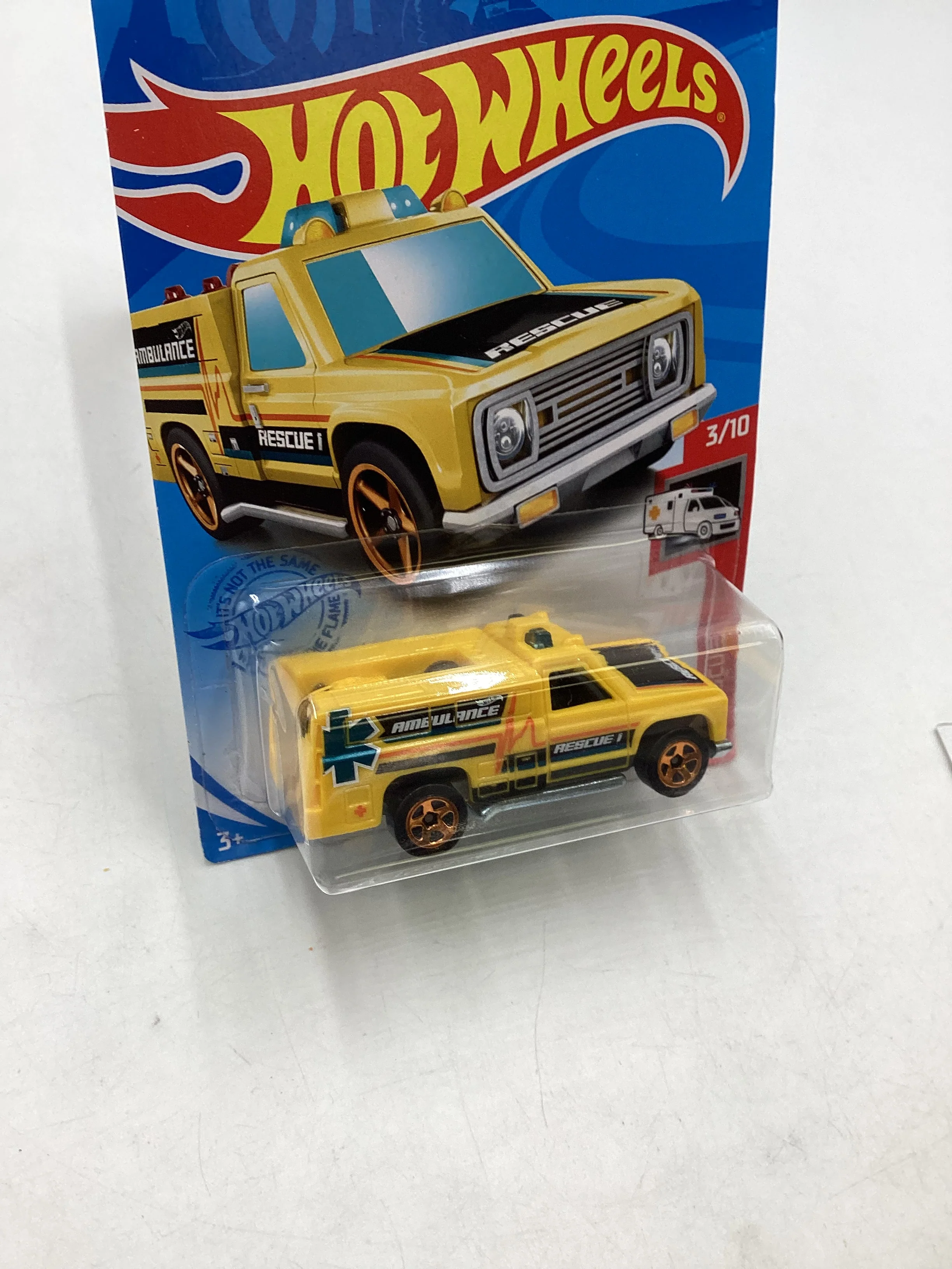 2021 Hot Wheels #206 Rapid Responder Yellow FF2 - Image 5