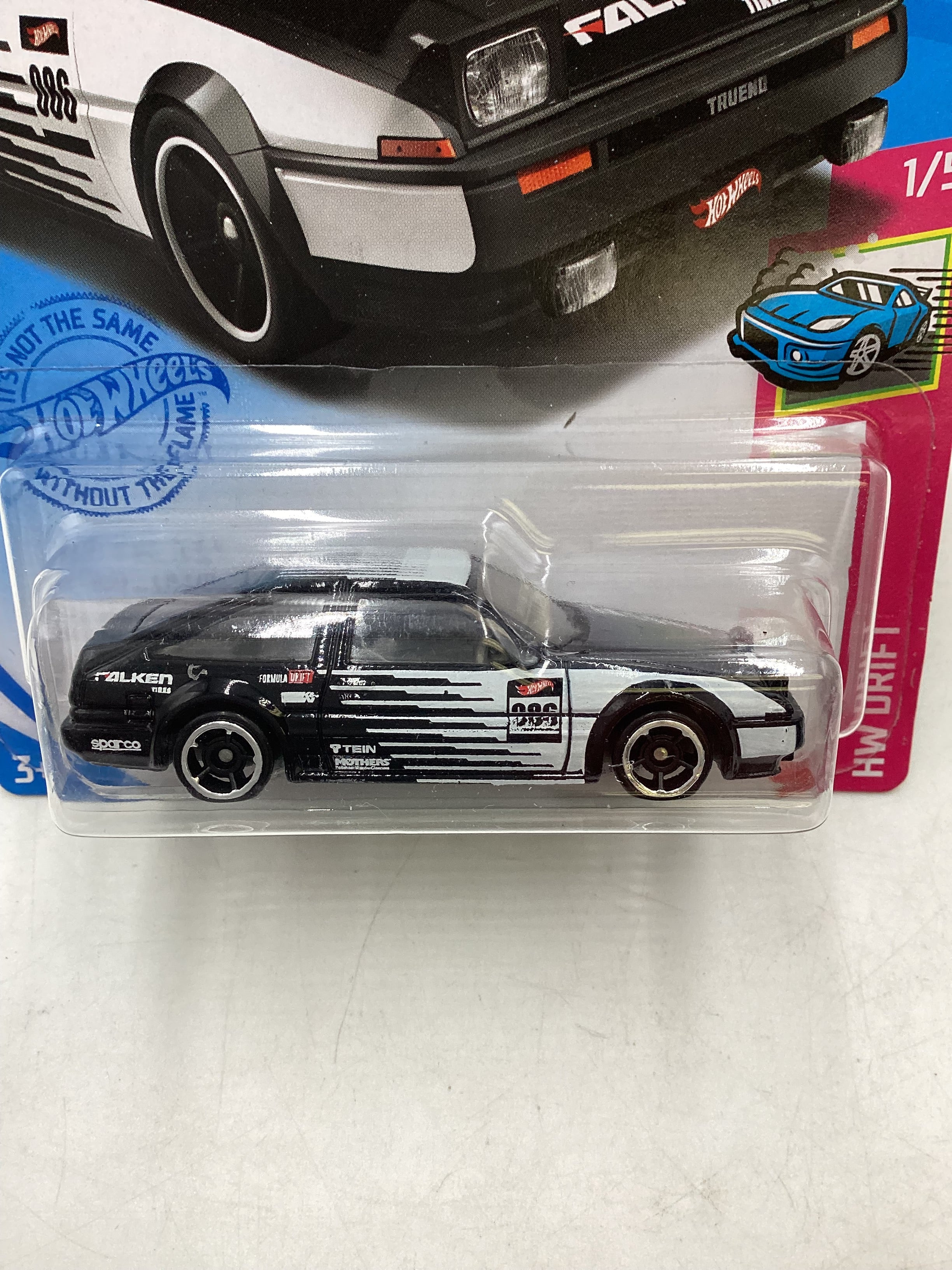 2021 Hot Wheels #31 Toyota AE86 Sprinter Trueno Failken Black 92D - Image 2