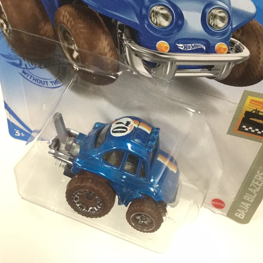 2021 hot wheels  #33 70 Volkswagen Baja Bug blue T3 - Image 3
