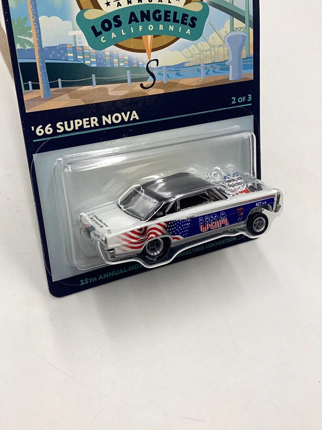 2021 Hot Wheels 35th Annual Collectors Convention ‘66 Super Nova 04242/06200 - Image 4