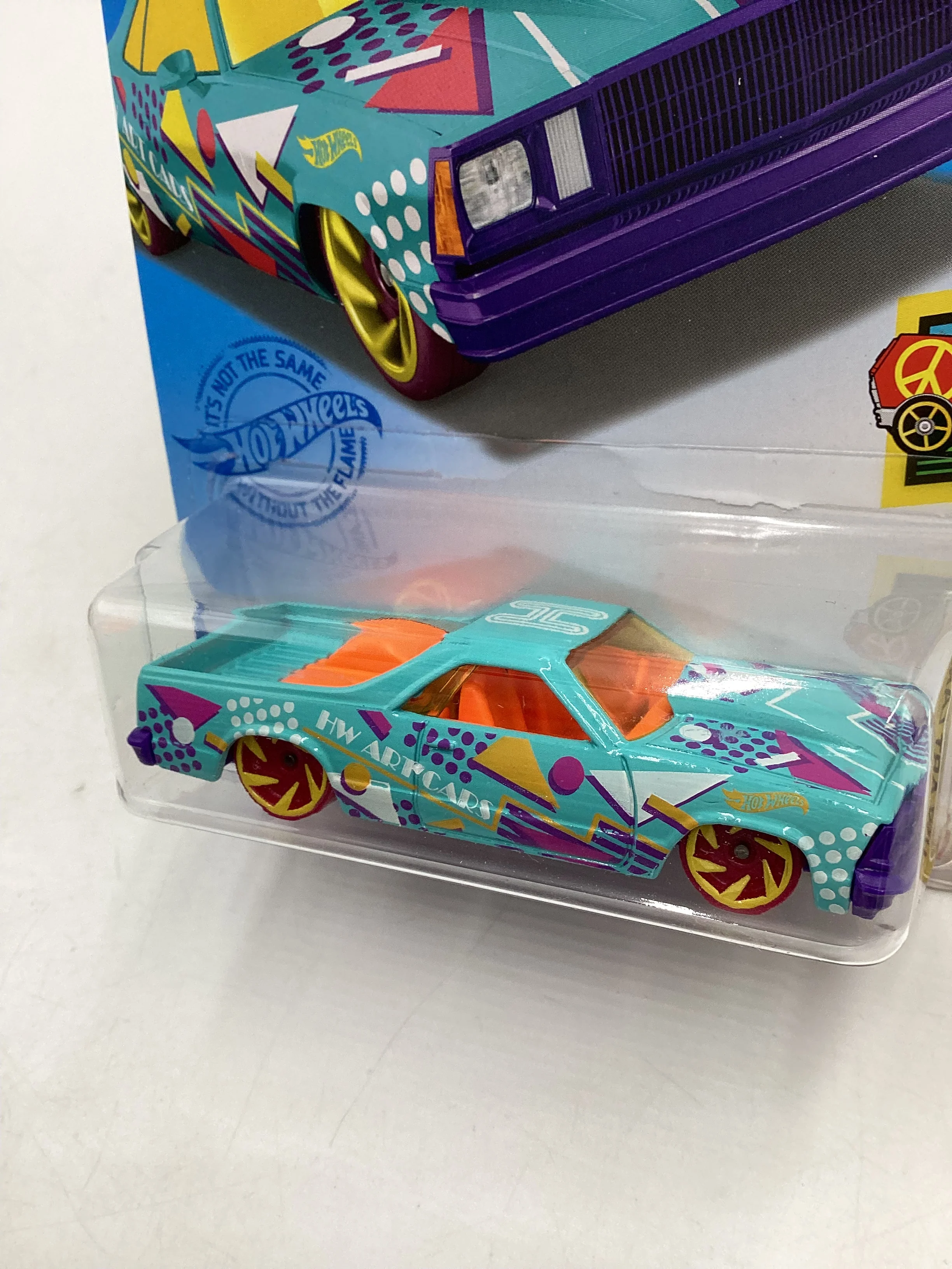 2021 Hot Wheels #44 80 El Camino Light Blue 14C - Image 4