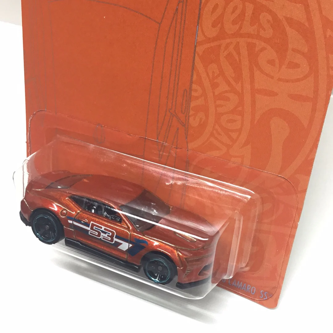 2021 Hot wheels 53rd anniversary set orange and blue mix 2 18 Camaro SS 154H - Image 2