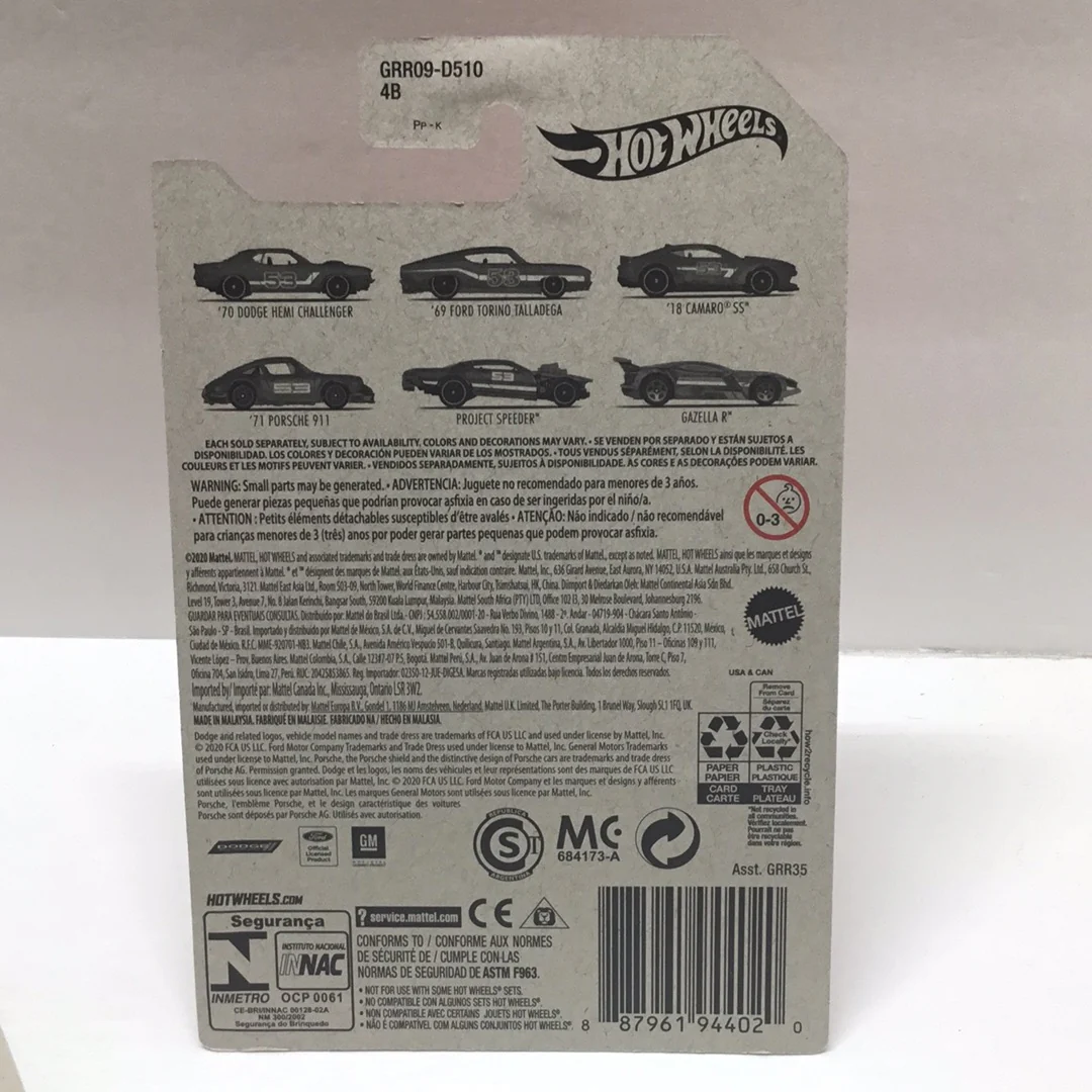 2021 Hot wheels 53rd anniversary set orange and blue mix 2 69 Ford Torino Talladega 154H - Image 4