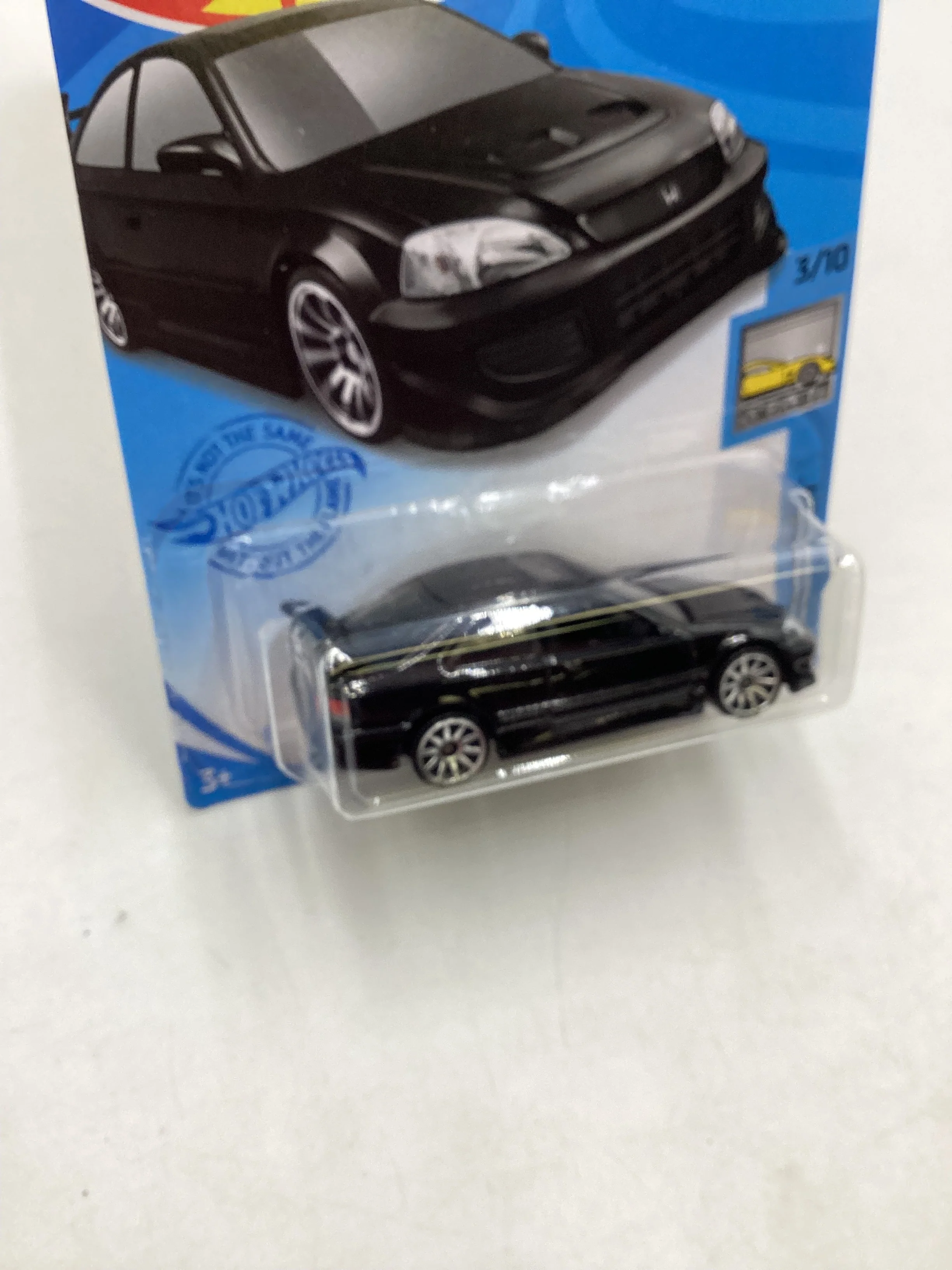 2021 Hot Wheels #63 Honda Civic Si Black W/protector - Image 6