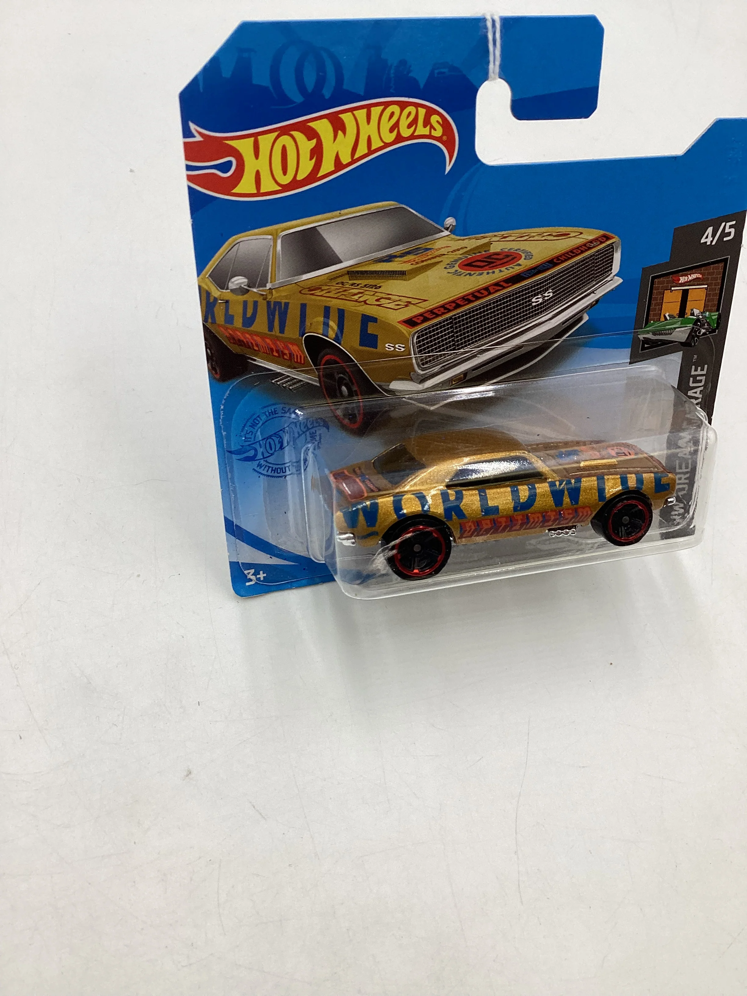 2021 Hot Wheels 67 Camaro Gold Short Card 2E - Image 4