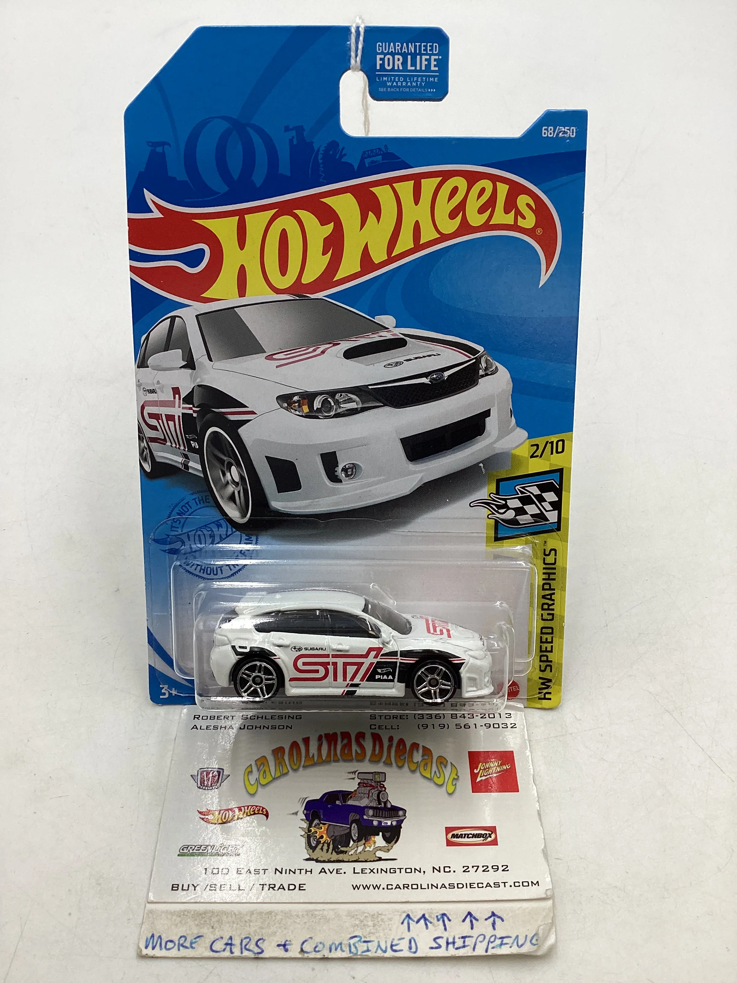 2021 Hot Wheels #68 Subaru WRX STI White 90D