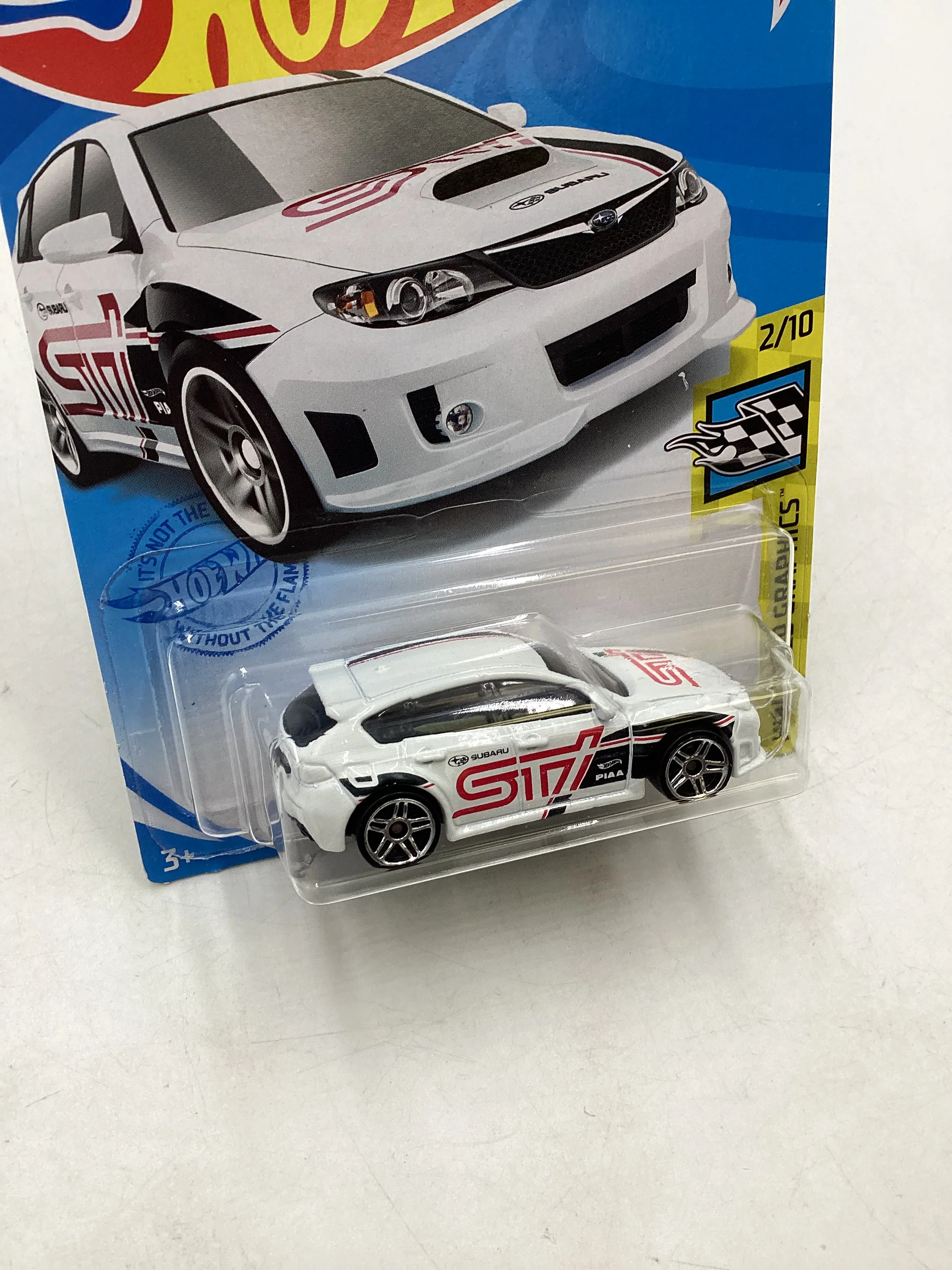2021 Hot Wheels #68 Subaru WRX STI White 90D - Image 5