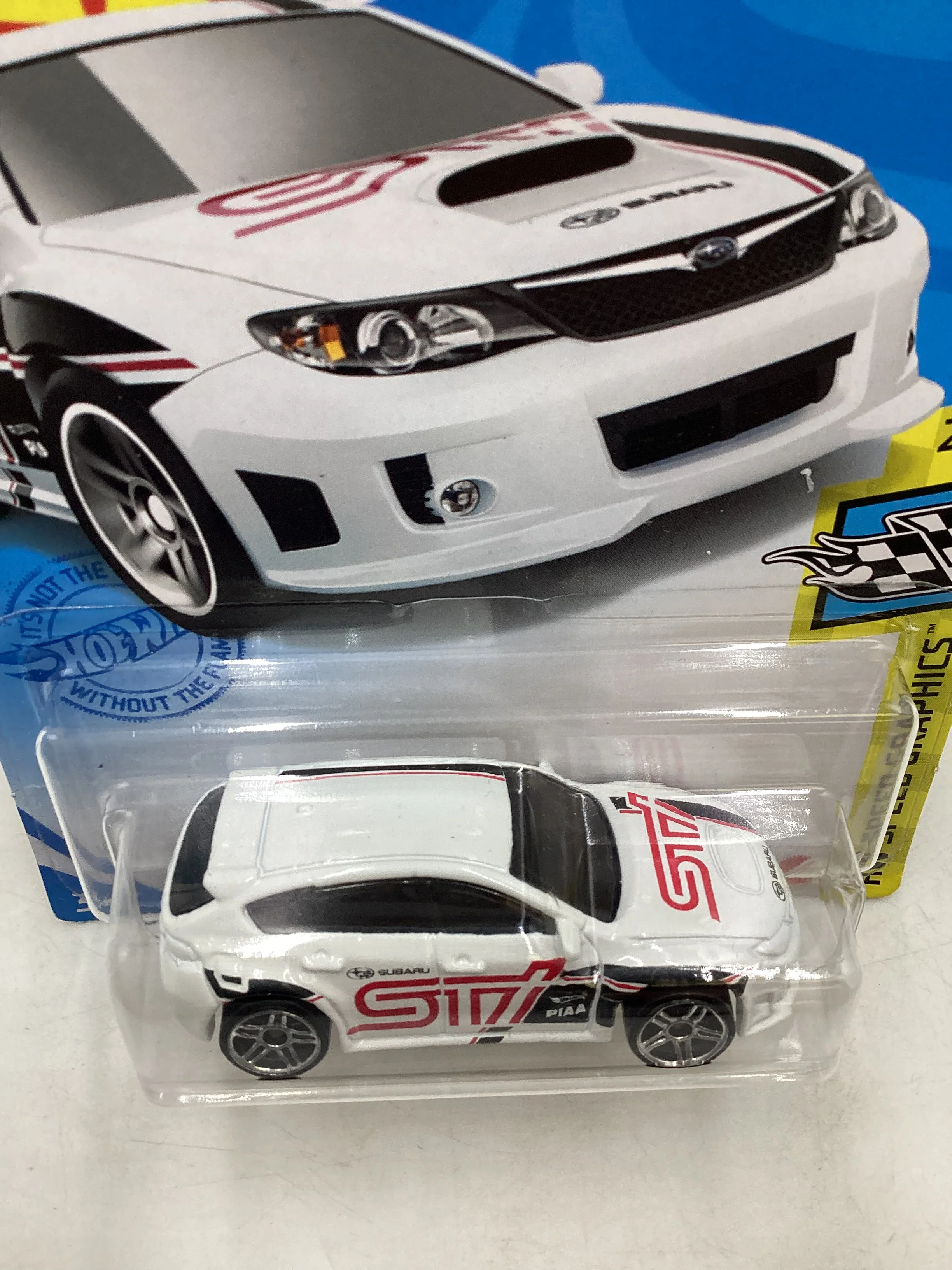 2021 Hot Wheels #68 Subaru WRX STI White 90D - Image 6