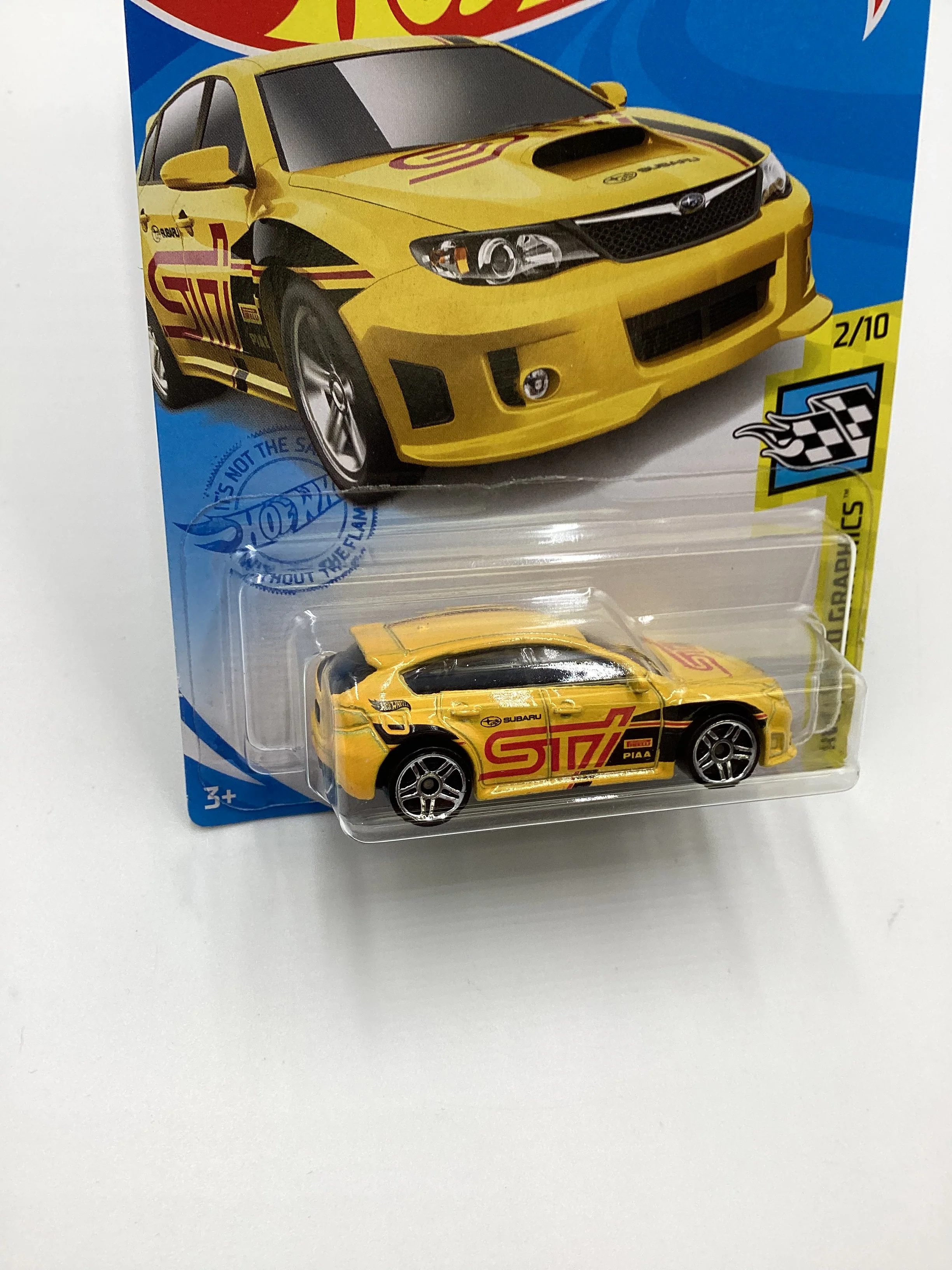 2021 Hot Wheels #68 Subaru WRX STI Yellow 89i - Image 5