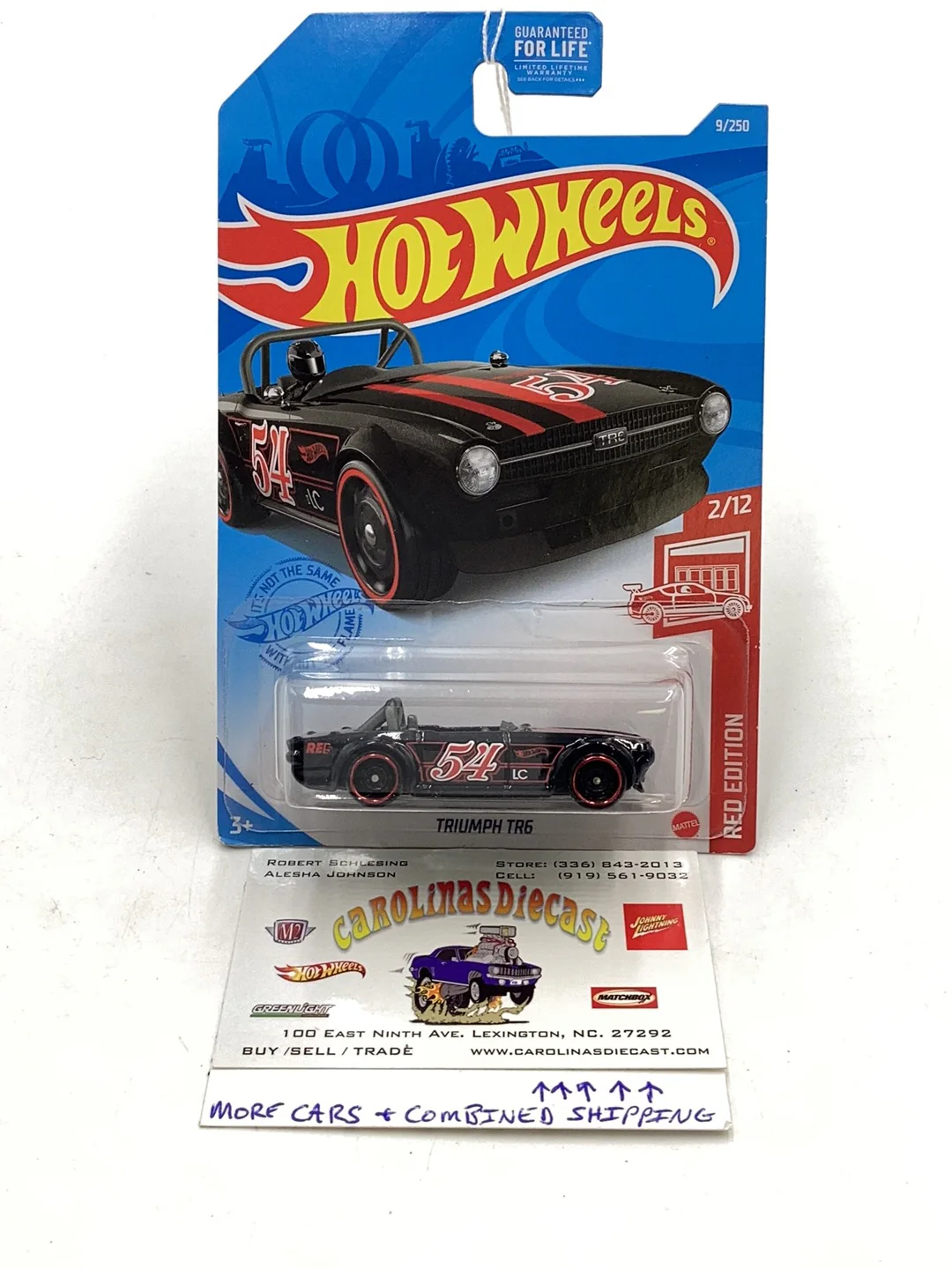 2021 Hot wheels #9 Triumph TR6 Red Edition 144B