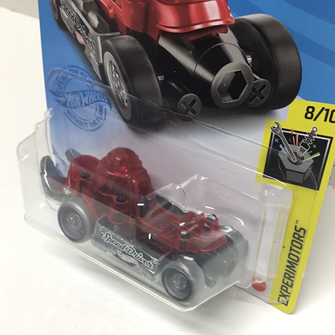 2021 hot wheels #82 Speed Driver red QQ8 - Image 2