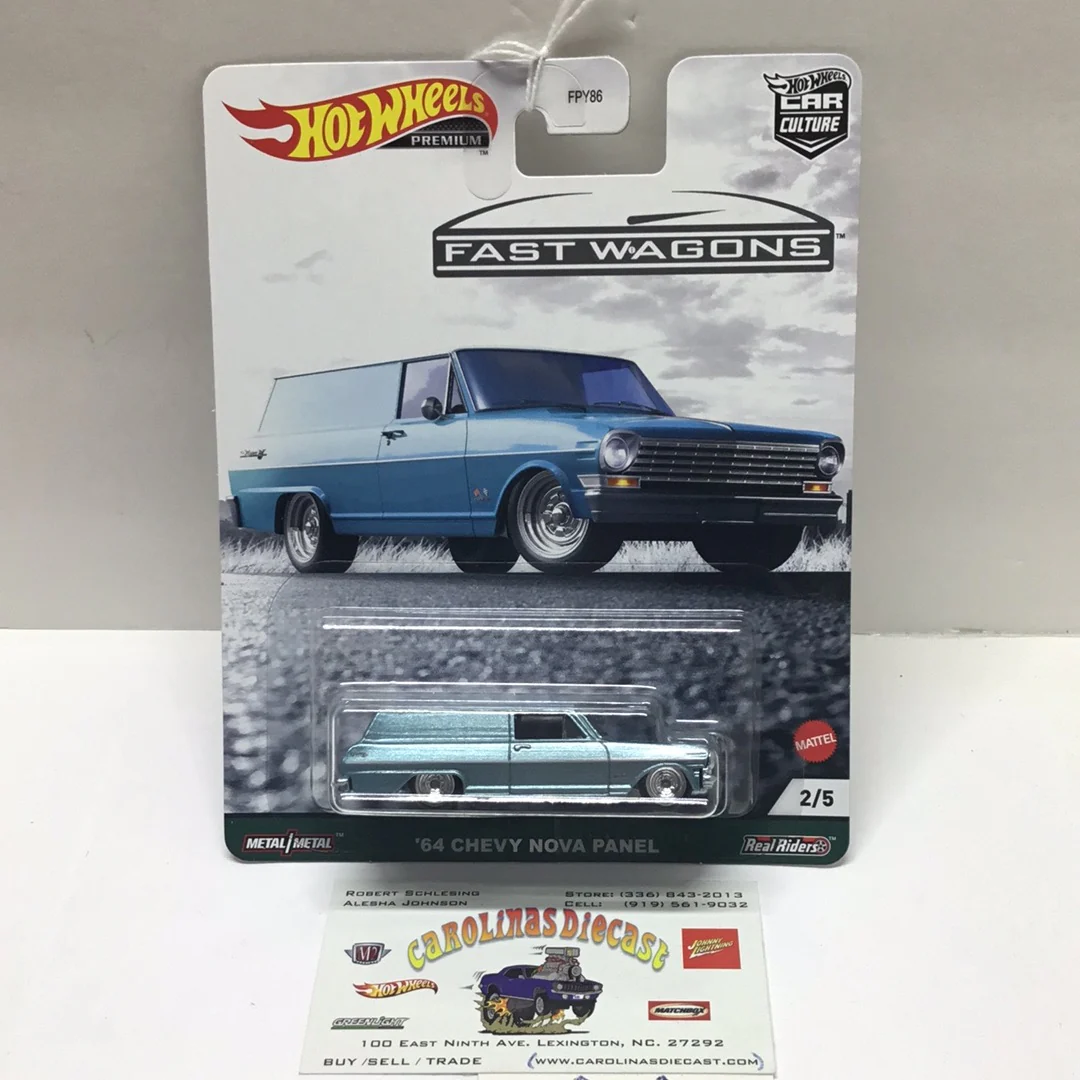 2021 Hot wheels Car Culture Fast wagons #2 64 Chevy Nova Panel 244D