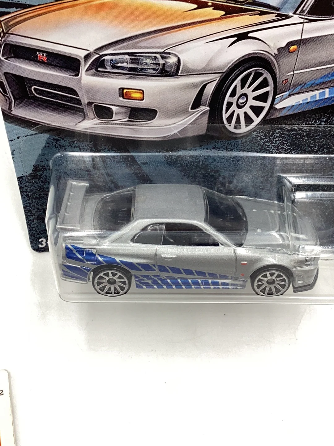 2021 Hot wheels fast and furious Nissan skyline GT-R BNR34 3/5 W/ protector - Image 5