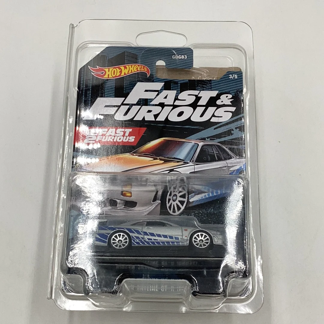 2021 Hot wheels fast and furious Nissan skyline GT-R BNR34 3/5 W/ protector - Image 7