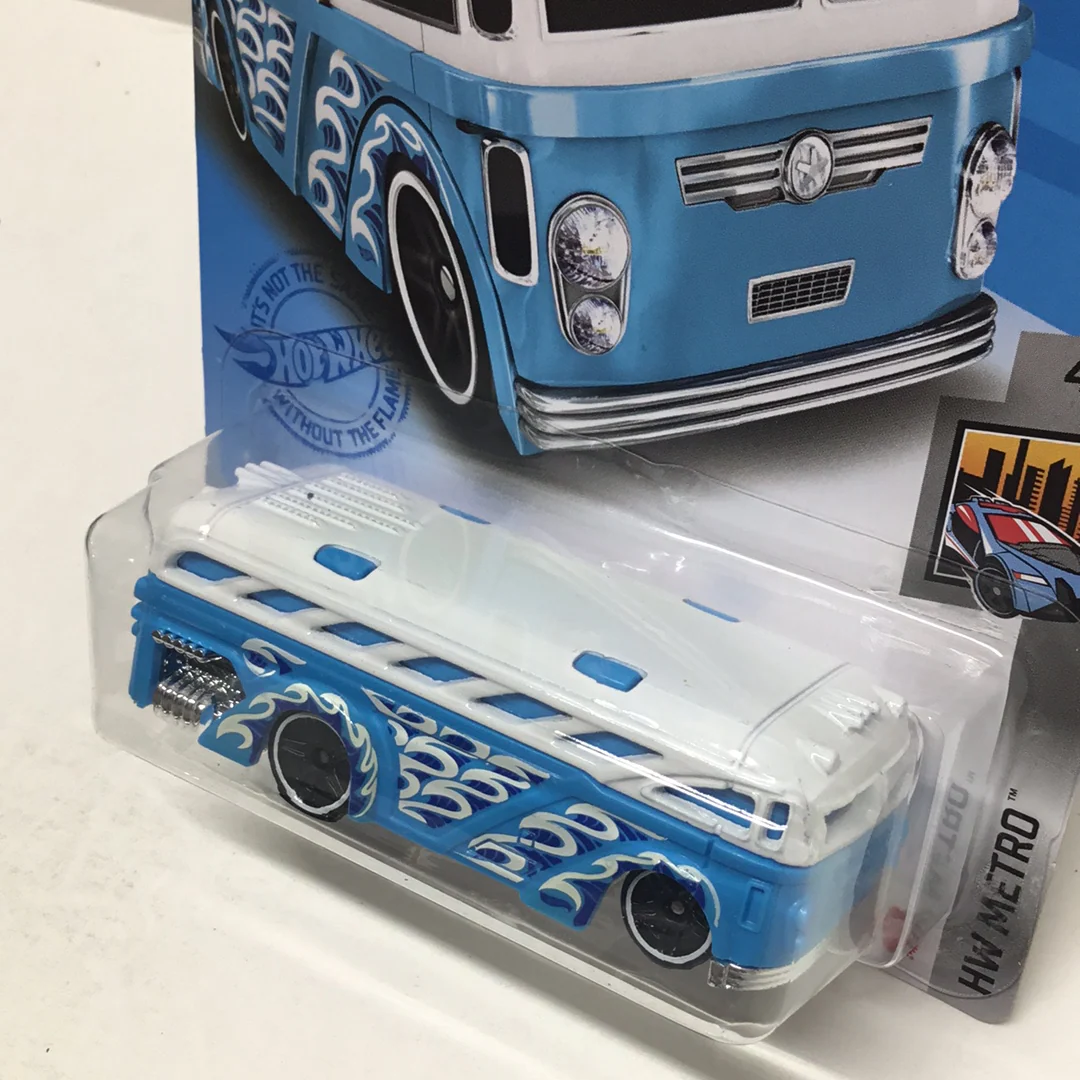 2021 hot wheels  #55 Surfin School Bus white 55G - Image 2