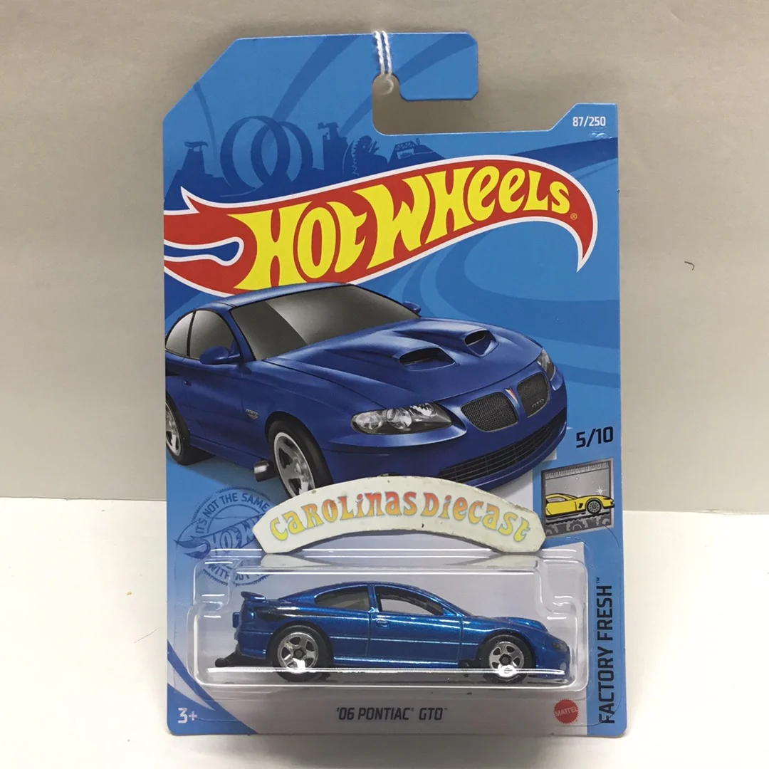 2021 hot wheels J case #87 06 Pontiac GTO blue 37D