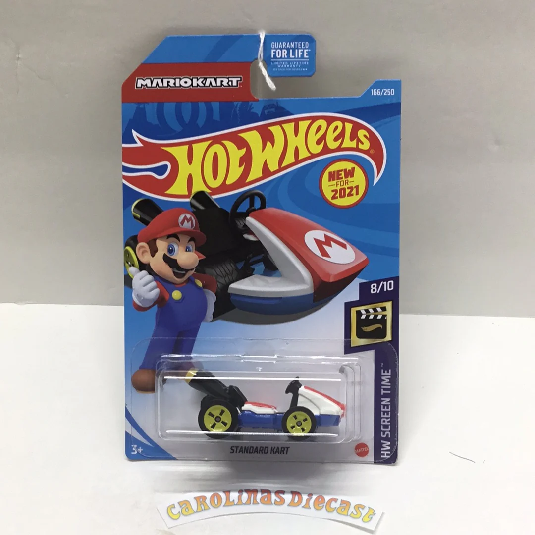 2021 hot wheels L case #166 Standard Kart Mario Kart 122D