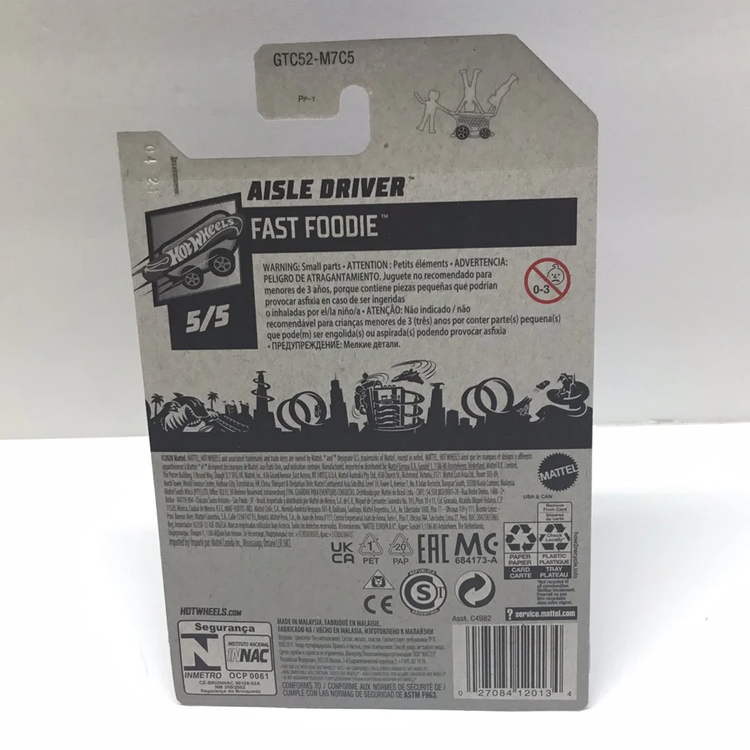 2021 hot wheels M case #109 Aisle Driver blue orange YY6 - Image 4