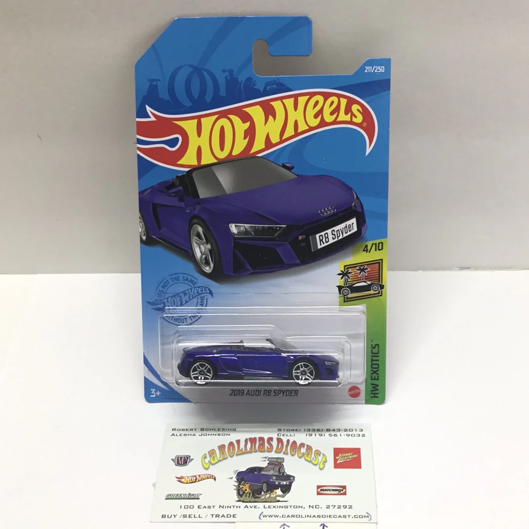 2021 hot wheels M case #211 2019 Audi R8 Spyder Blue 106B