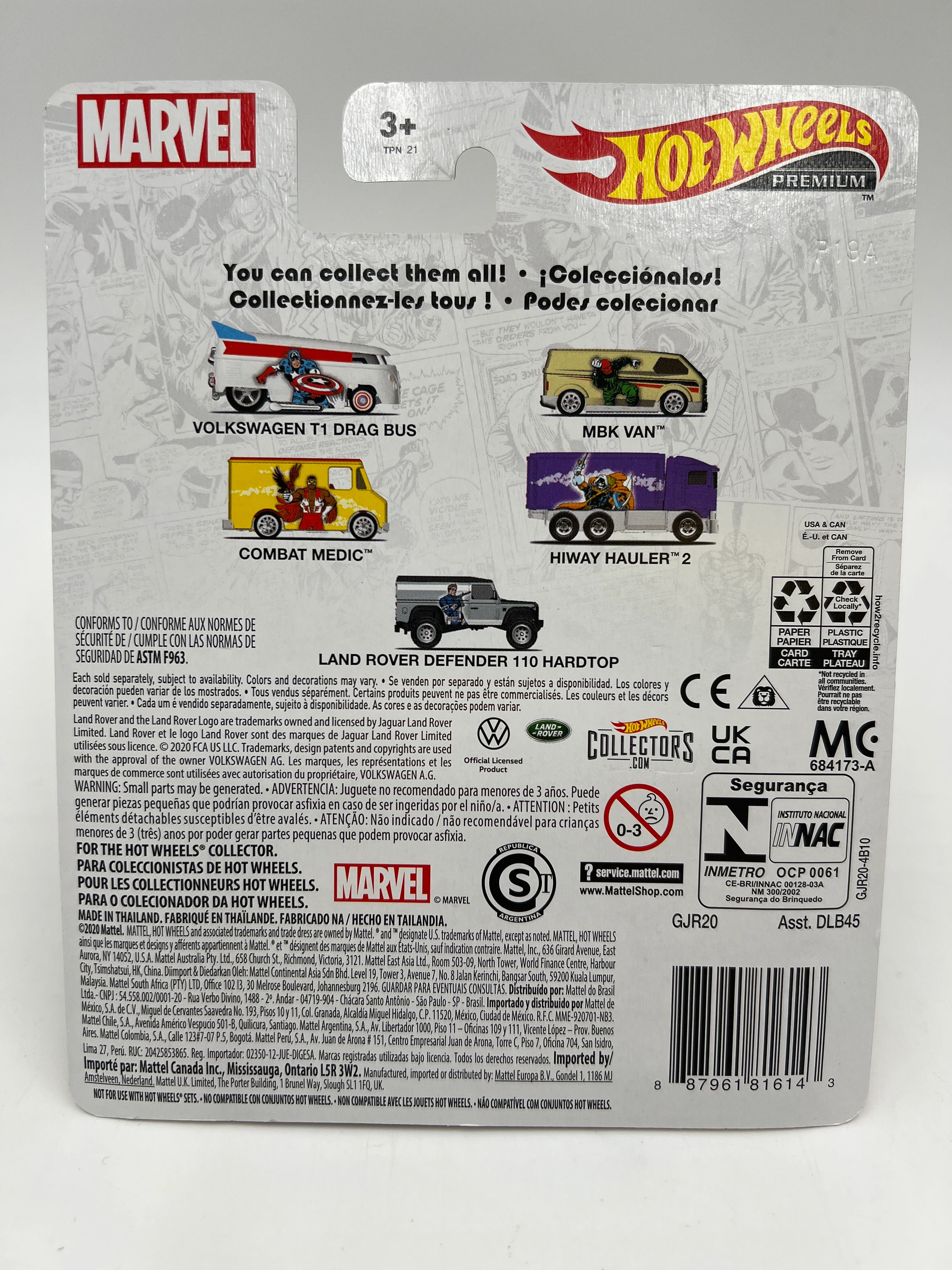 2021 Hot Wheels Marvel Pop Culture #2 MBK Van 267D - Image 6