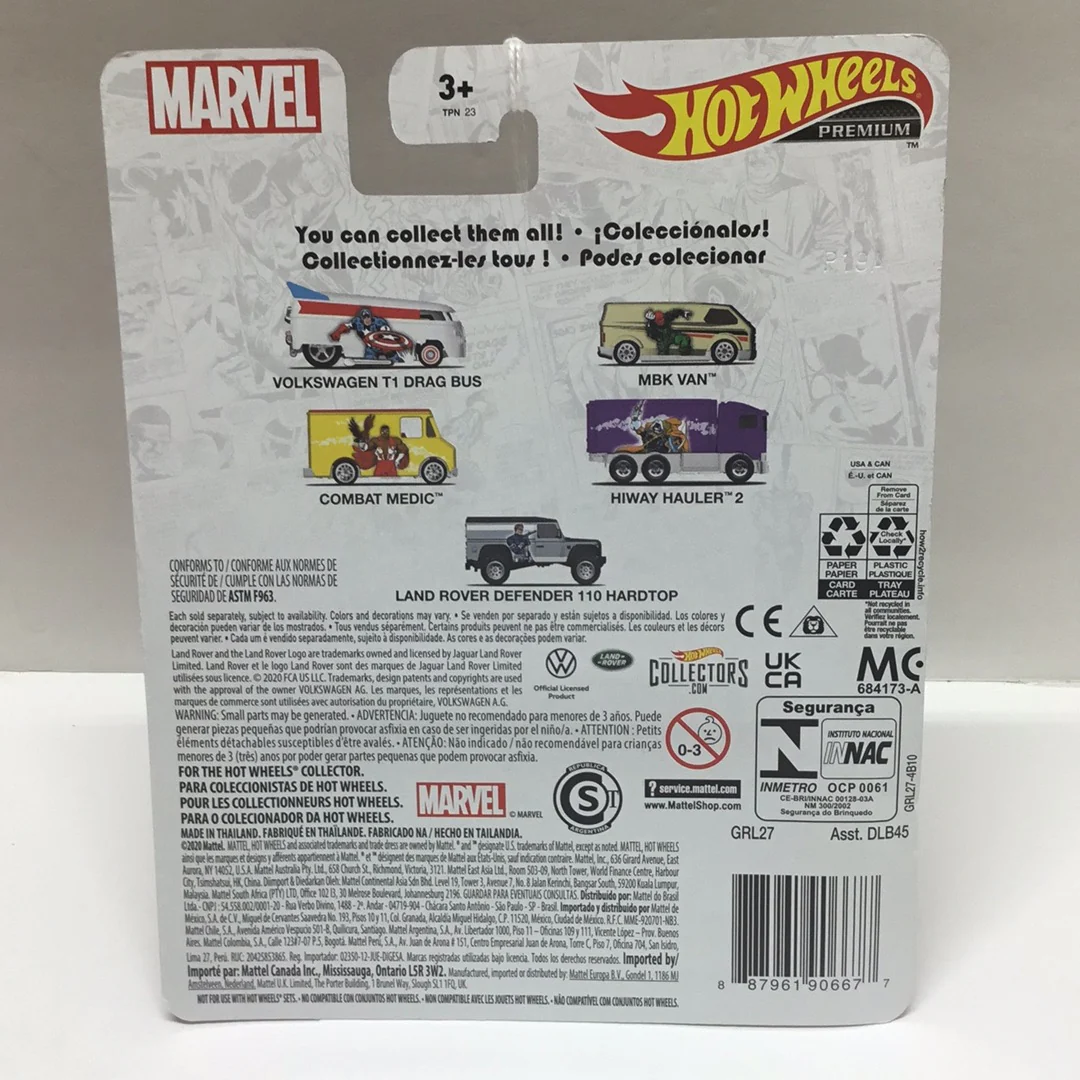 2021 Hot Wheels Marvel Pop Culture #3 Combat Medic 268D - Image 3