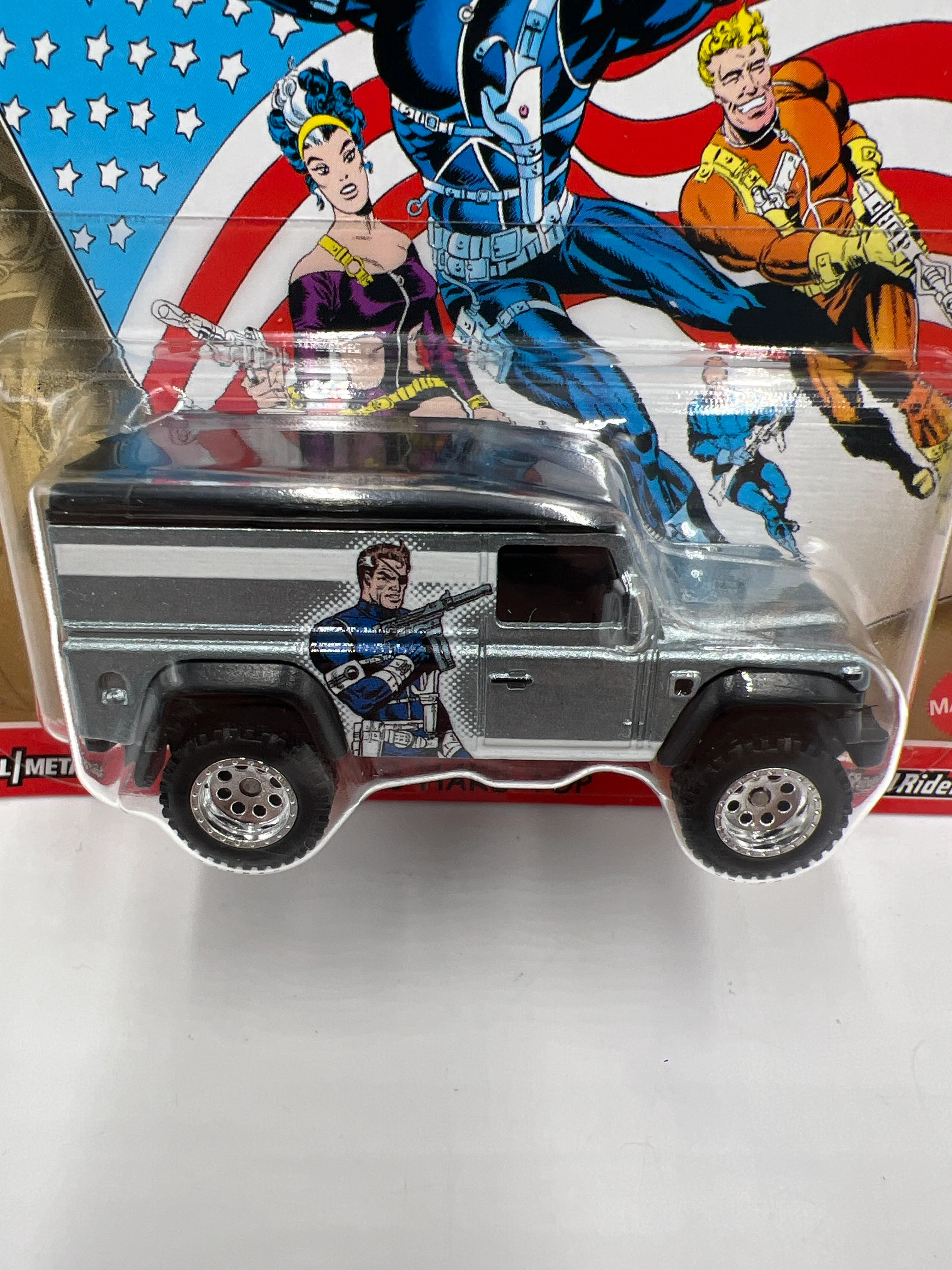 2021 Hot Wheels Marvel Pop Culture #5 Land Rover Defender 110 Hard Top 269D - Image 3