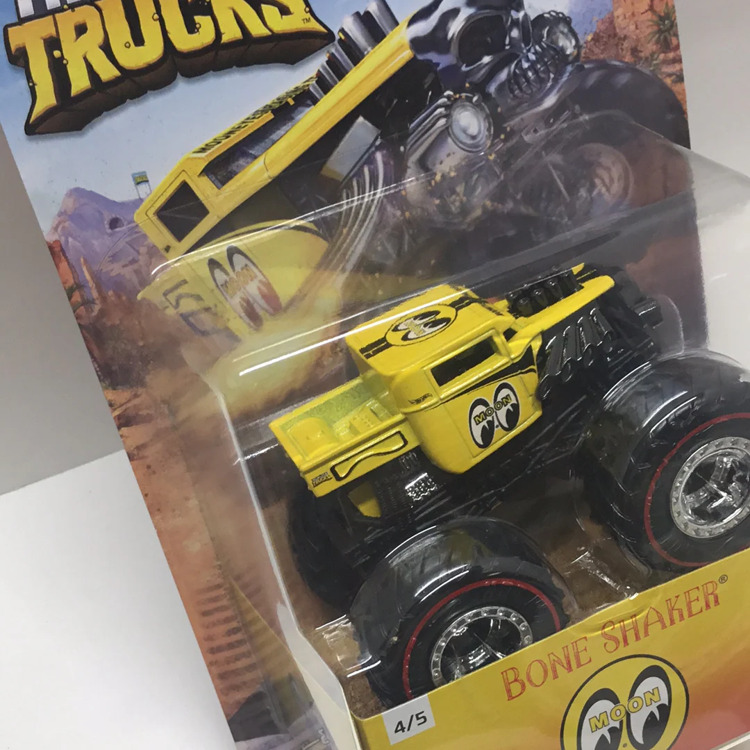 2021 Hot wheels monster Trucks redlines Bone Shaker Mooneyes 4/5 131C - Image 3