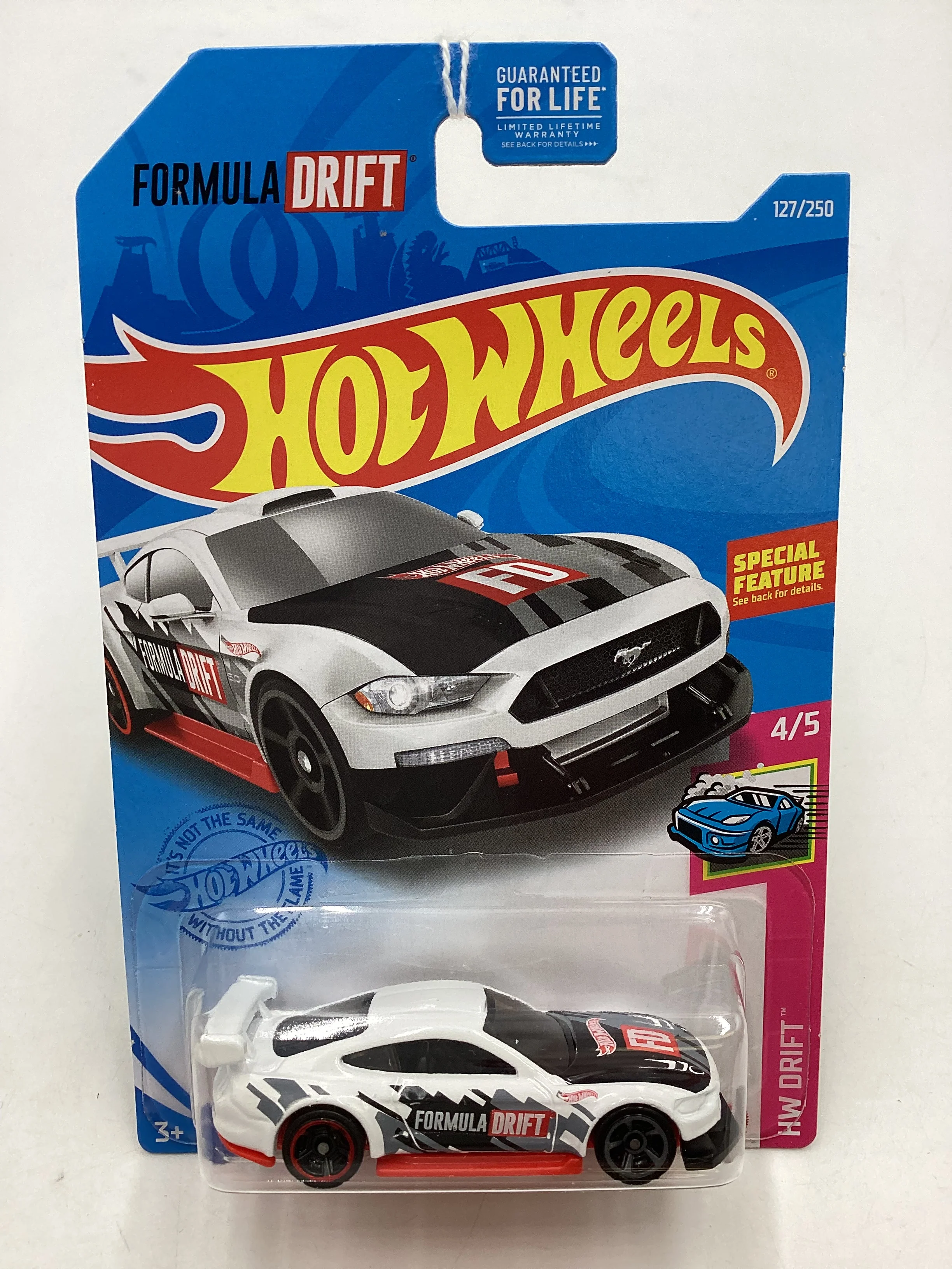 2021 Hot Wheels #127 Custom 18 Ford Mustang GT White Kroger exclusive 236C - Image 2