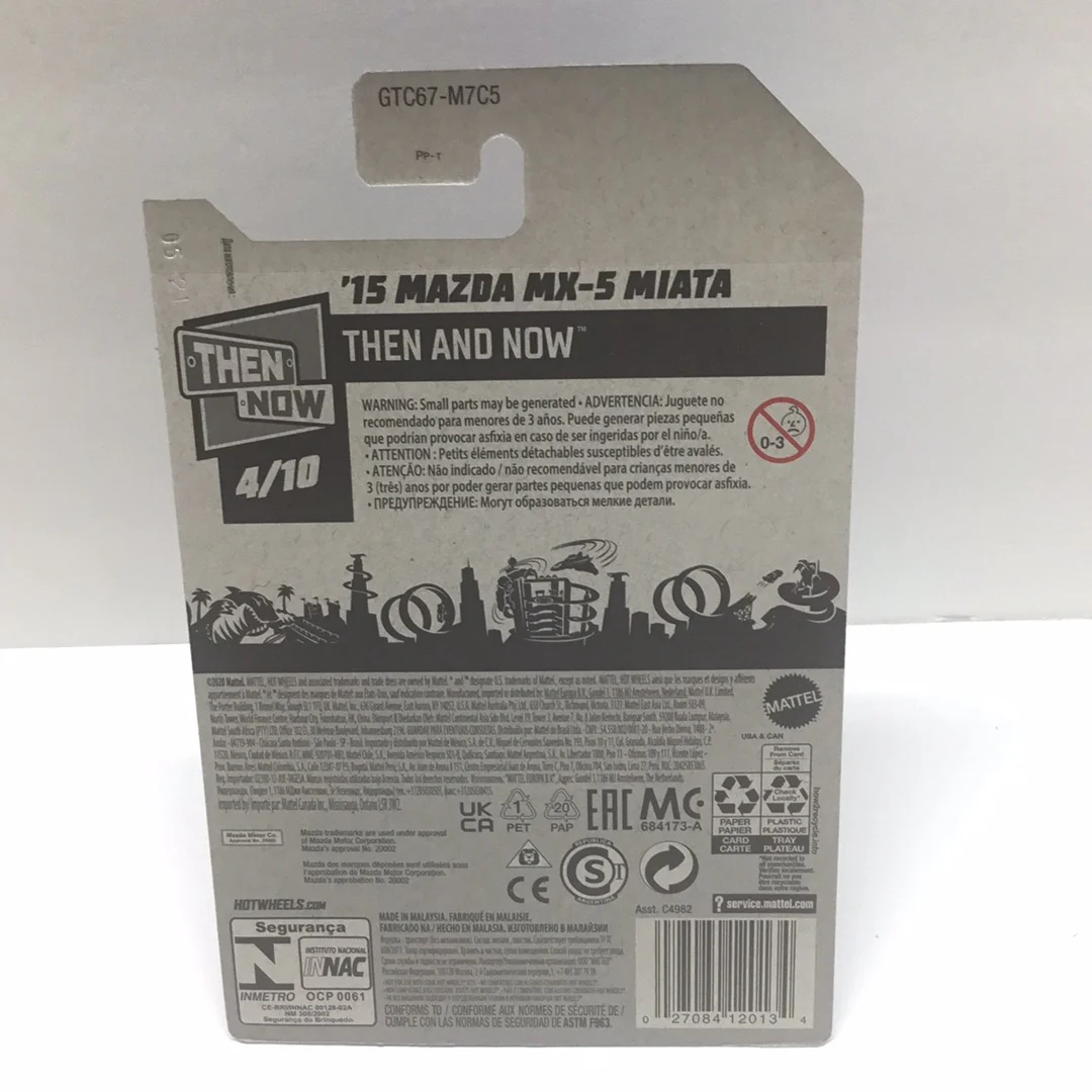 2021 hot wheels N case #129 15 Mazda MX-5 Miata grey 84G - Image 4