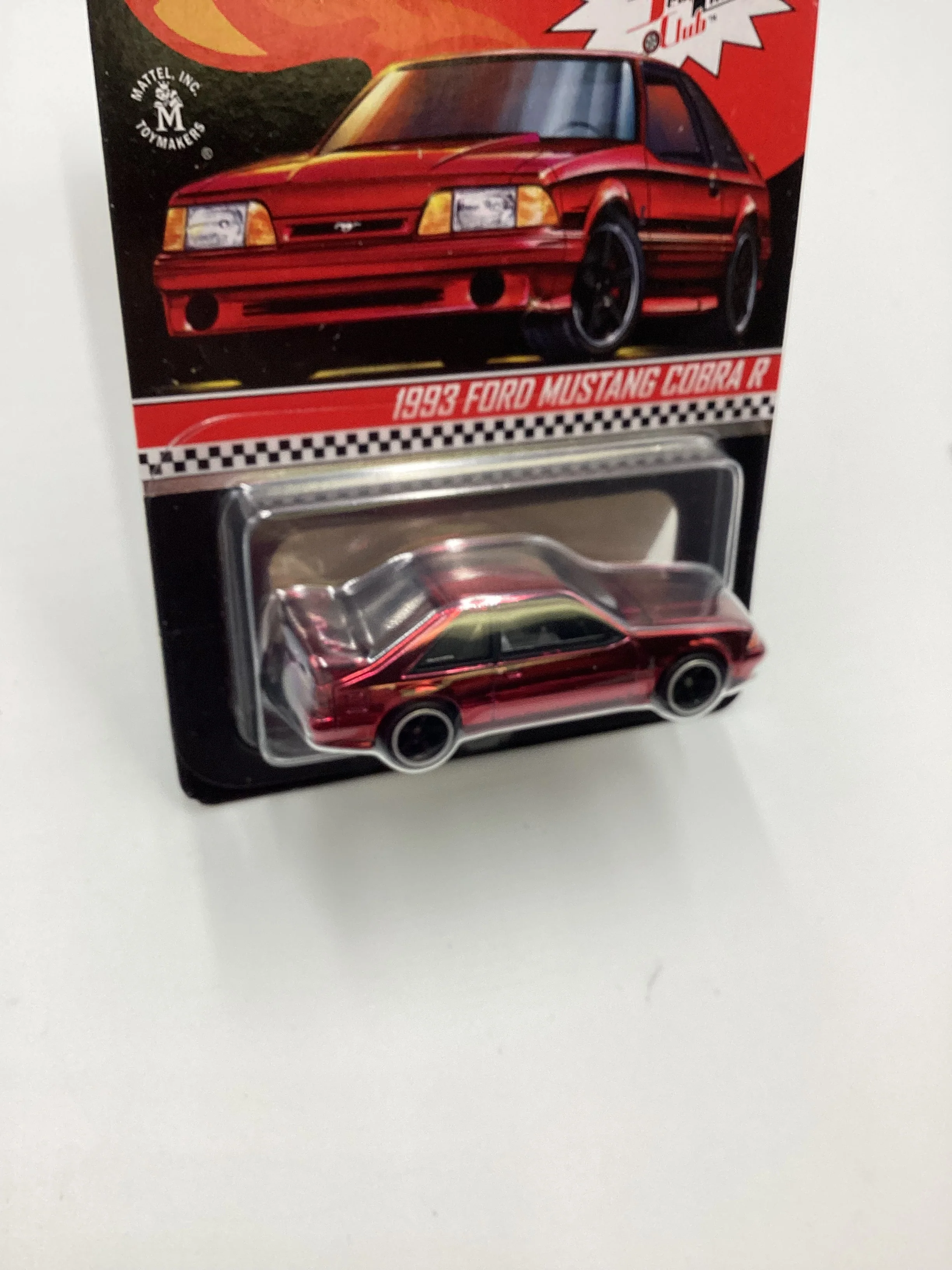 2021 Hot Wheels RLC 1993 Ford Mustang Cobra R Red - Image 5