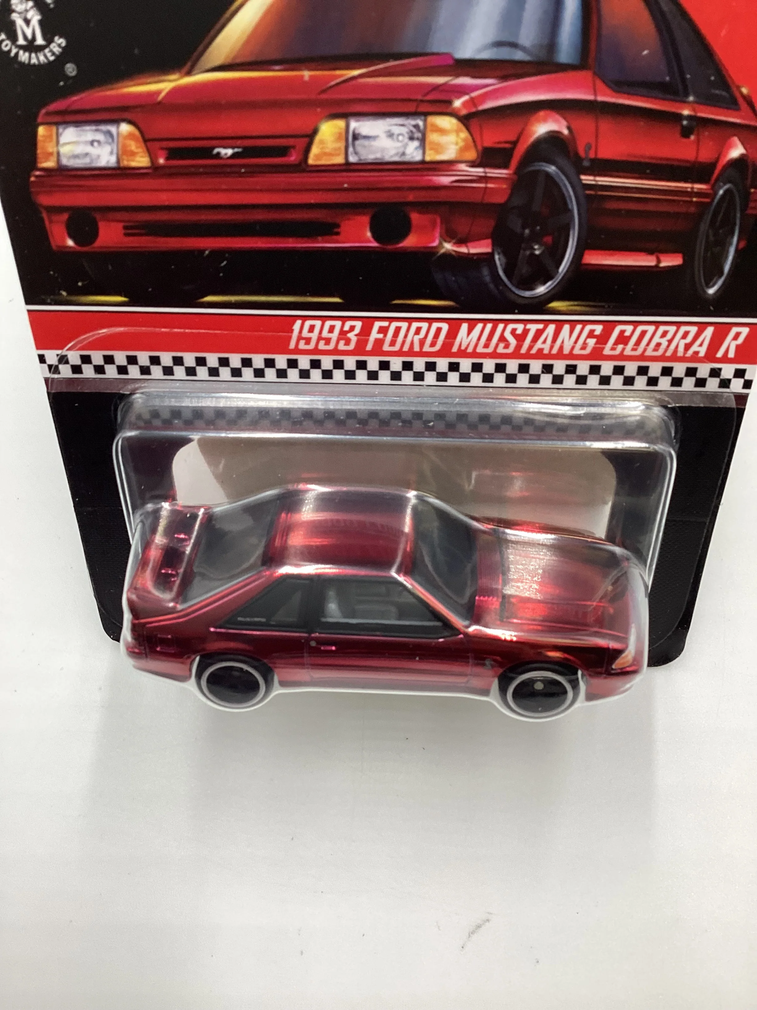 2021 Hot Wheels RLC 1993 Ford Mustang Cobra R Red - Image 6