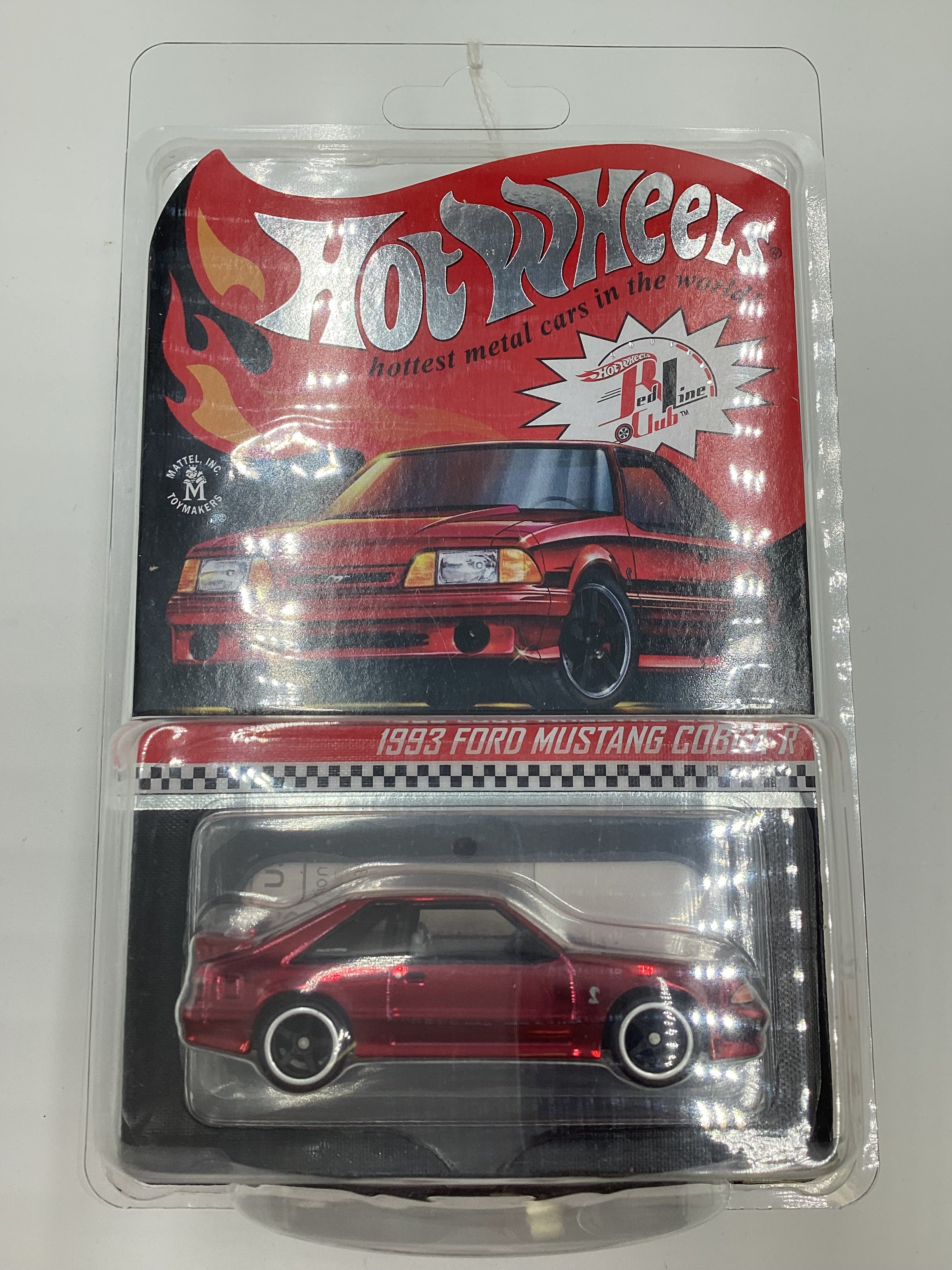 2021 Hot Wheels RLC 1993 Ford Mustang Cobra R Red - Image 8