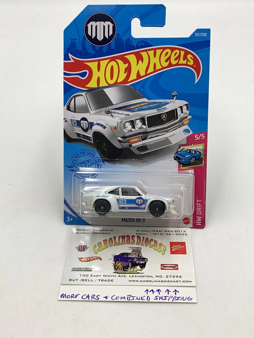 2021 hot wheels super treasure hunt #137 Mazda RX-3 with protector