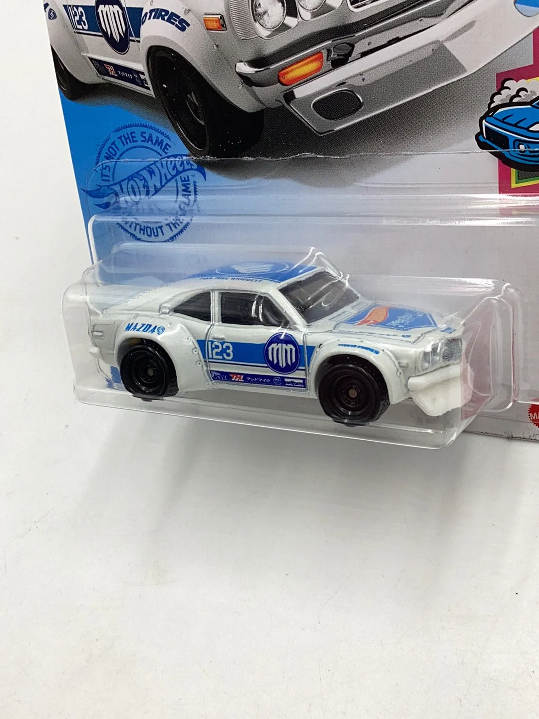 2021 hot wheels super treasure hunt #137 Mazda RX-3 with protector - Image 5